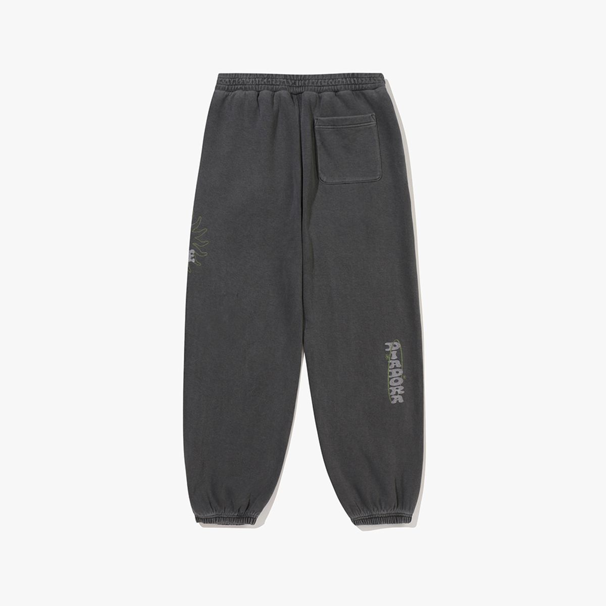 디아도라(diadora) 헤비웨이트 워싱 와이드 스웻팬츠 GREY