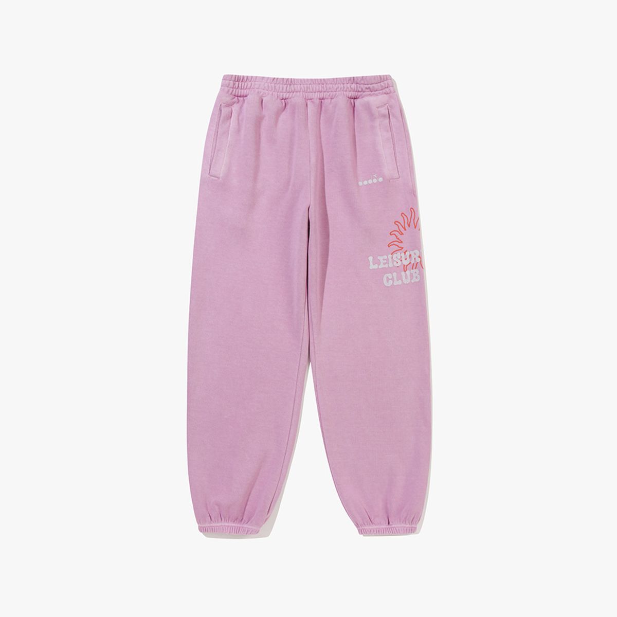 디아도라(diadora) 헤비웨이트 워싱 와이드 스웻팬츠 VIOLET