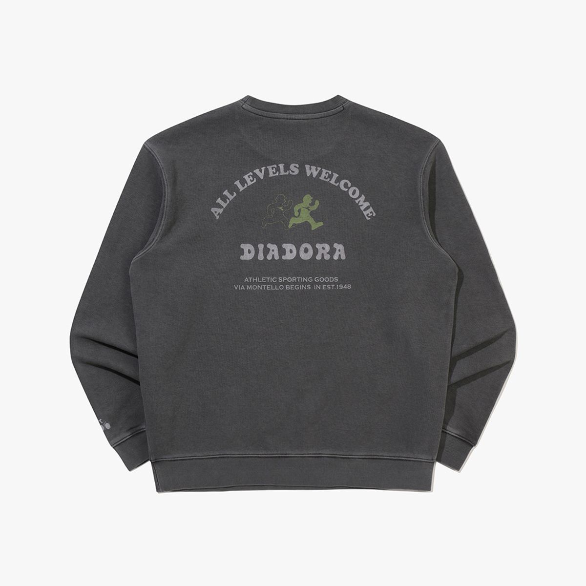디아도라(diadora) 헤비웨이트 워싱 맨투맨 GREY