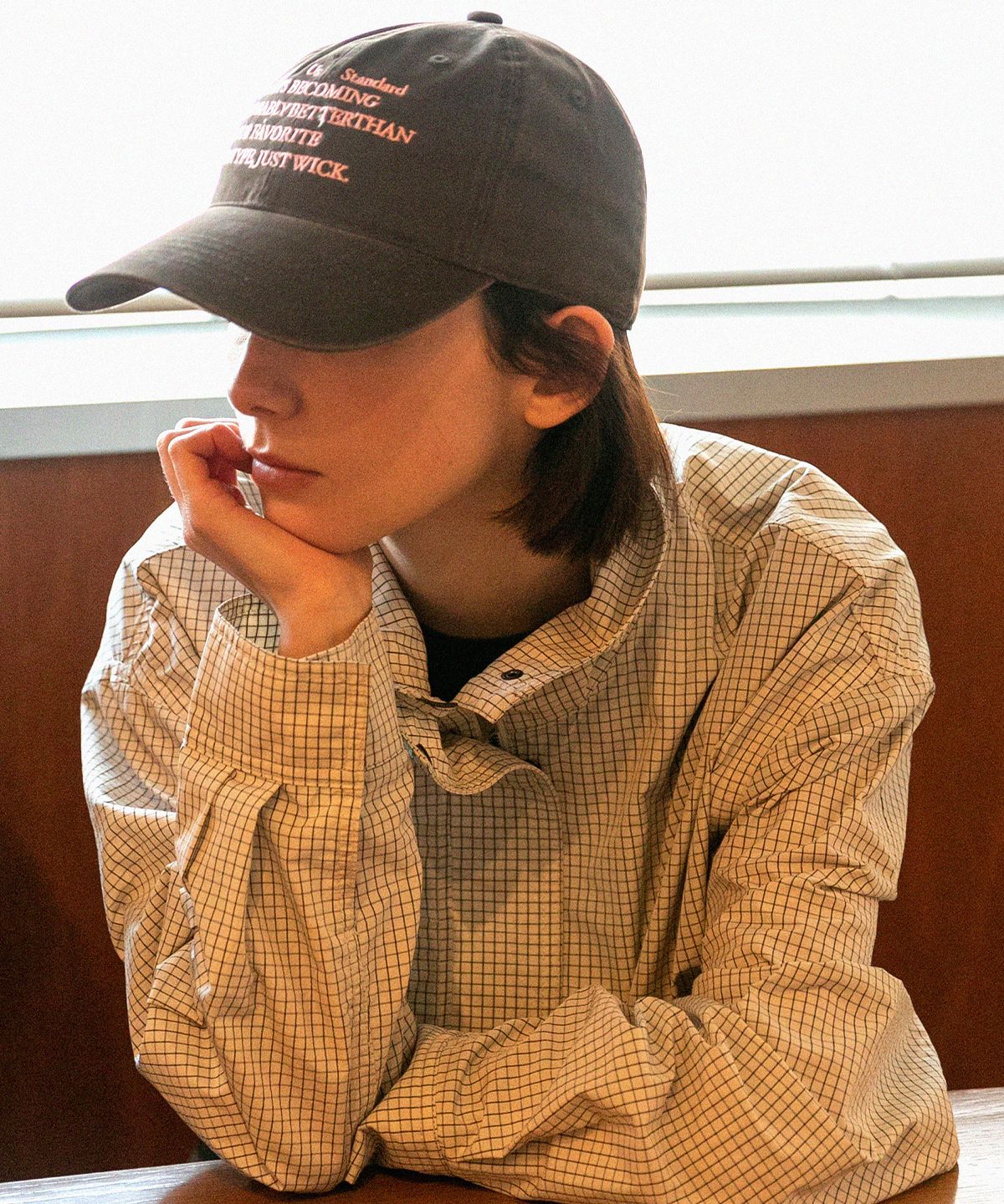 윅(WICK) NOHYPE 카치온 워싱 볼캡