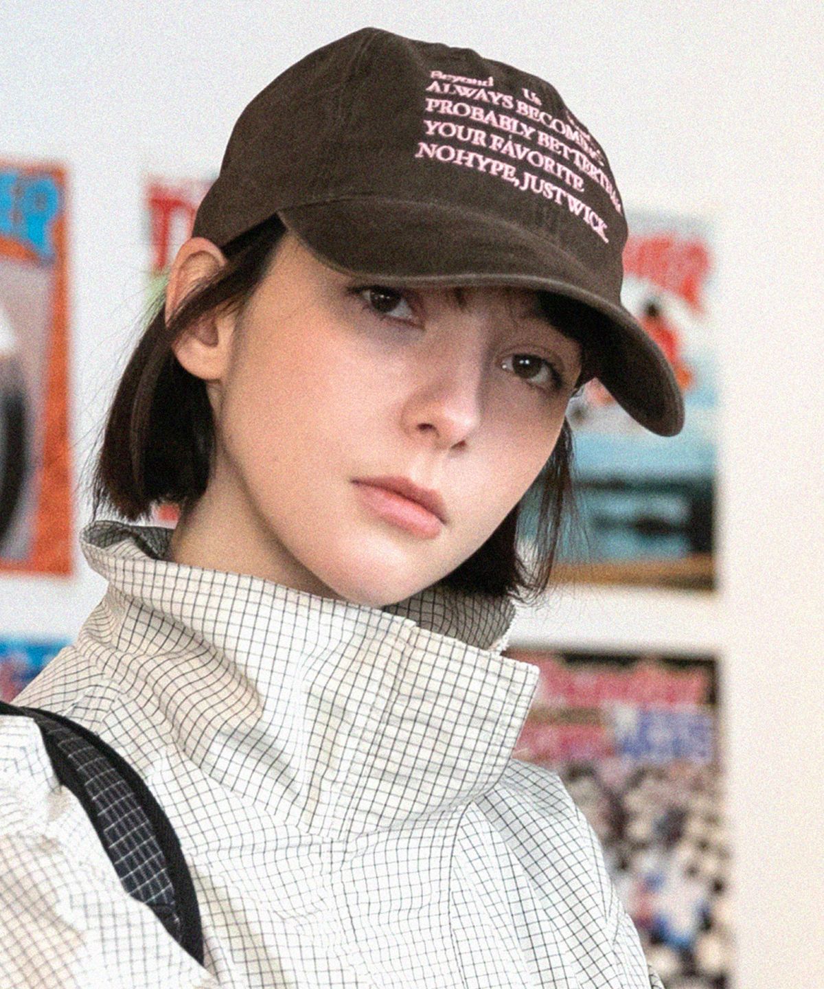 윅(WICK) NOHYPE 카치온 워싱 볼캡