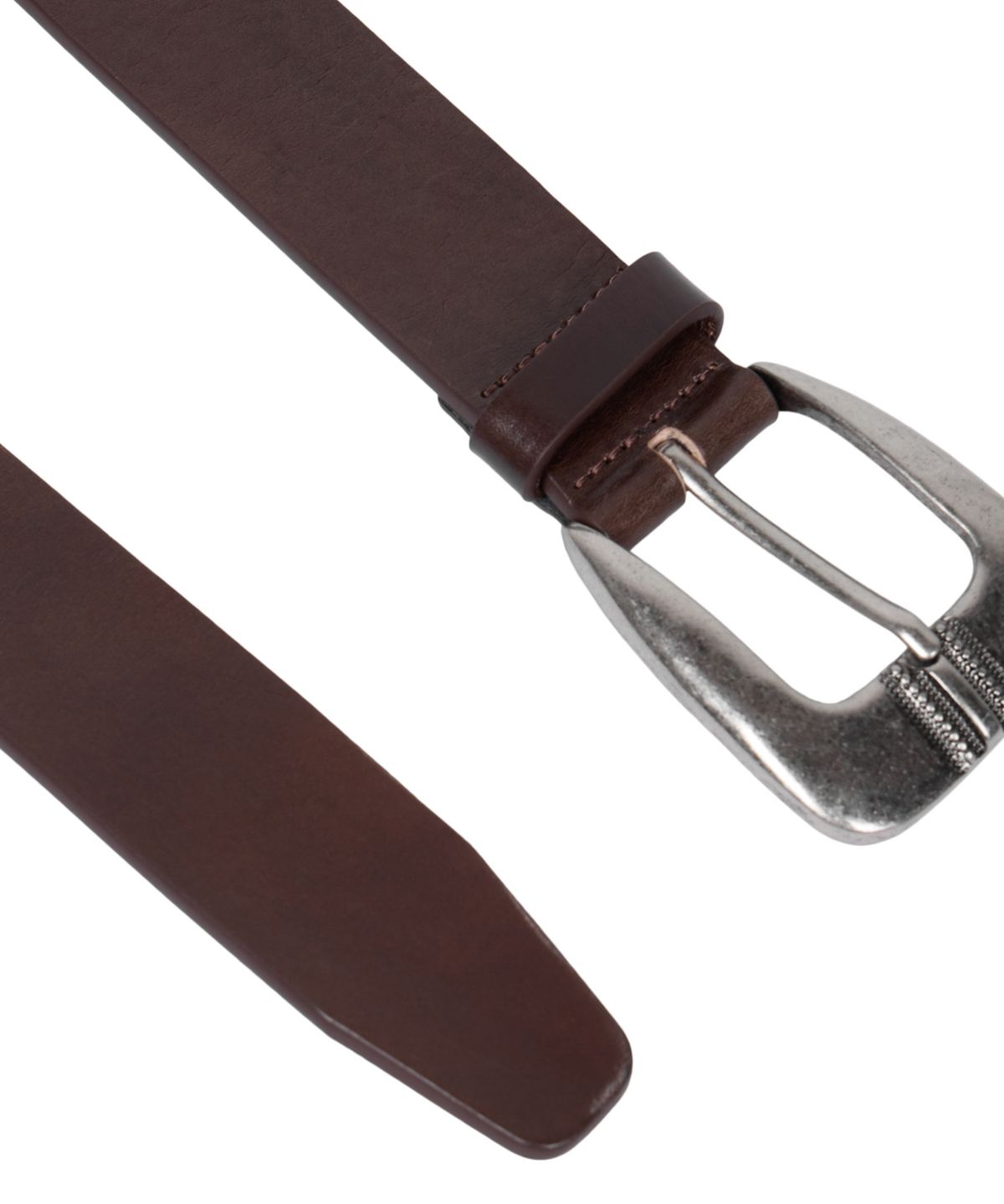 아캄(AAKAM) Calf Hair Gem Belt (Brown)