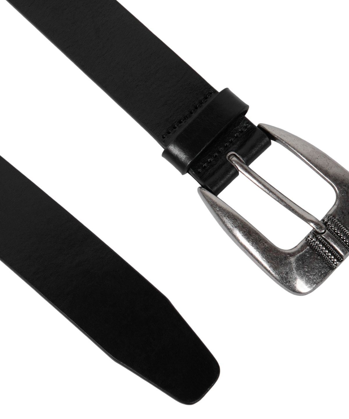 아캄(AAKAM) Calf Hair Gem Belt (Black)
