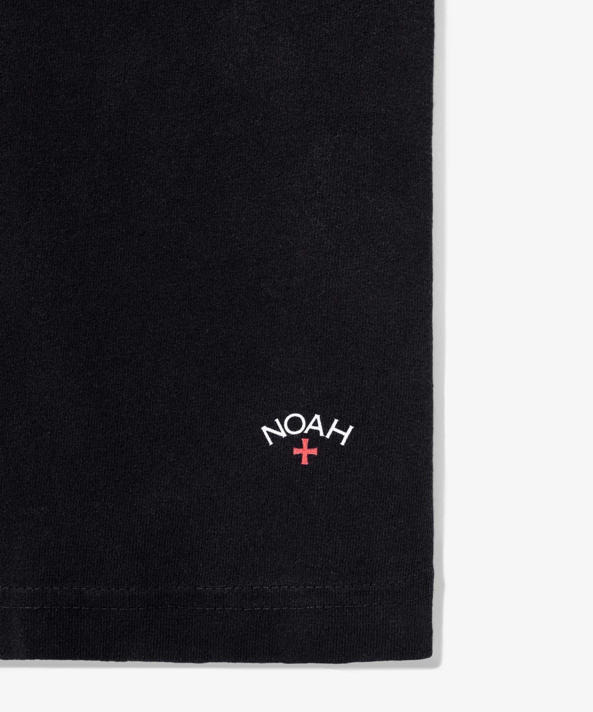노아(NOAH) (U) 클래식 롱 슬리브 리사이클 코튼 티 블랙 CLASSIC LONG SLEEVE RECYCLED COTTON TEE BLACK