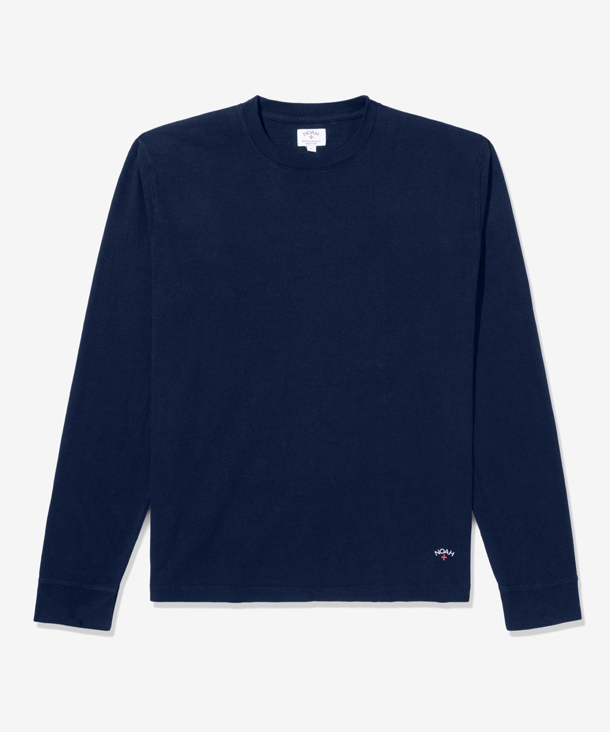 노아(NOAH) (U) 클래식 롱 슬리브 리사이클 코튼 티 네이비 CLASSIC LONG SLEEVE RECYCLED COTTON TEE NAVY