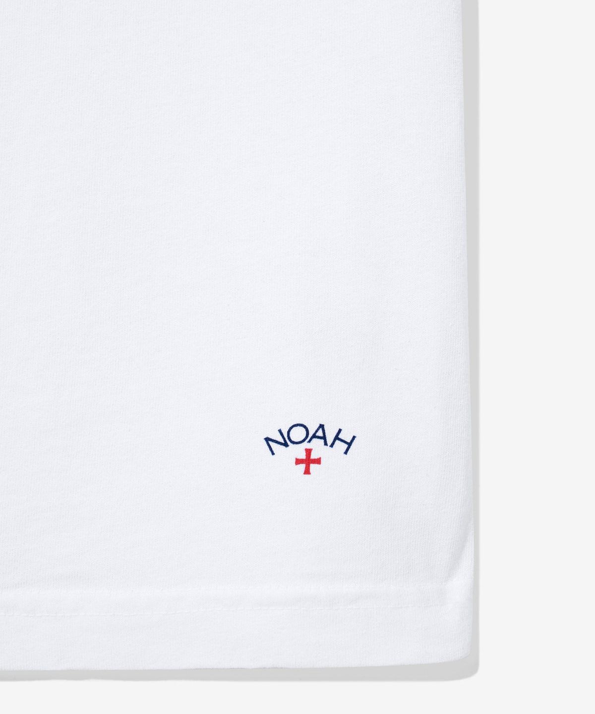 노아(NOAH) (U) 클래식 롱 슬리브 리사이클 코튼 티 화이트 CLASSIC LONG SLEEVE RECYCLED COTTON TEE WHITE