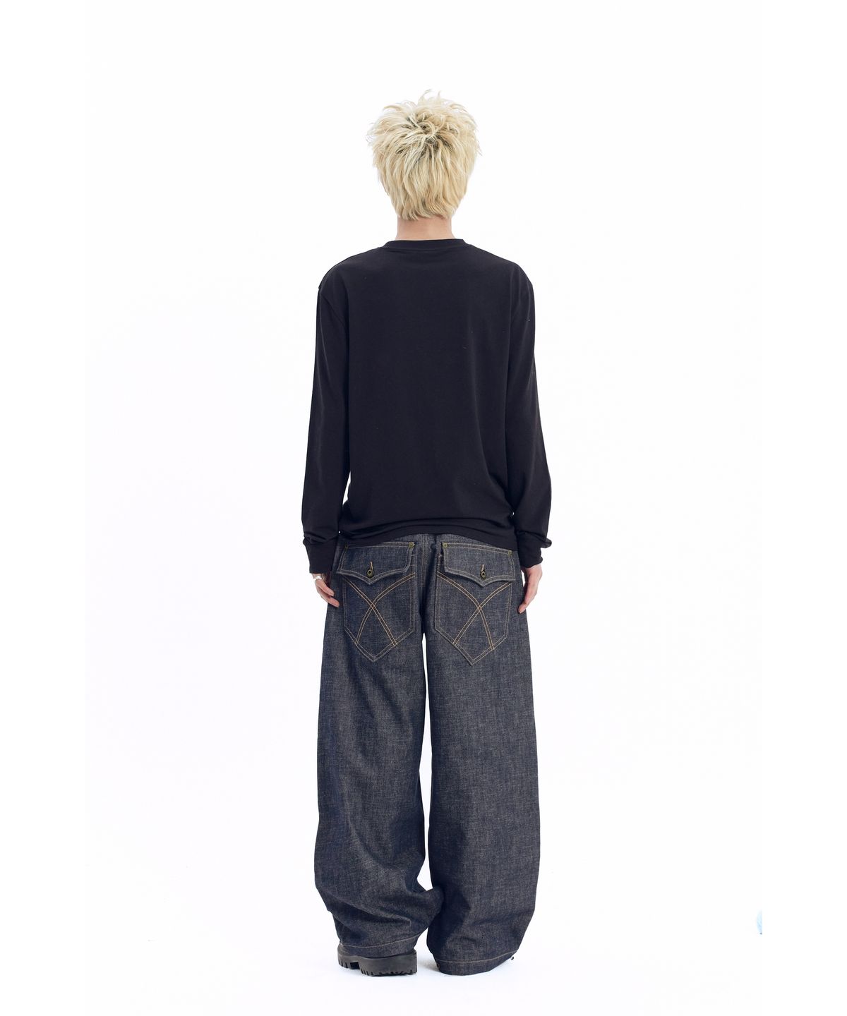 아캄(AAKAM) Bonnie Pocket Denim Pants (Indigo)