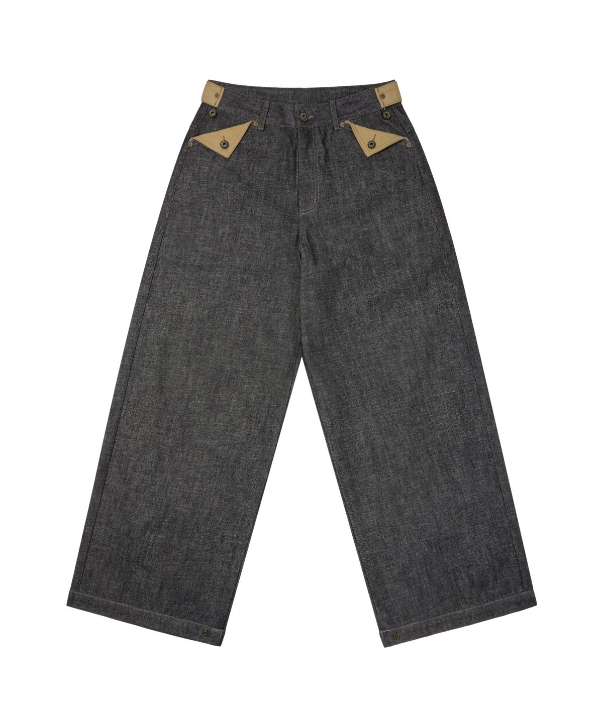 아캄(AAKAM) Bonnie Pocket Denim Pants (Black)
