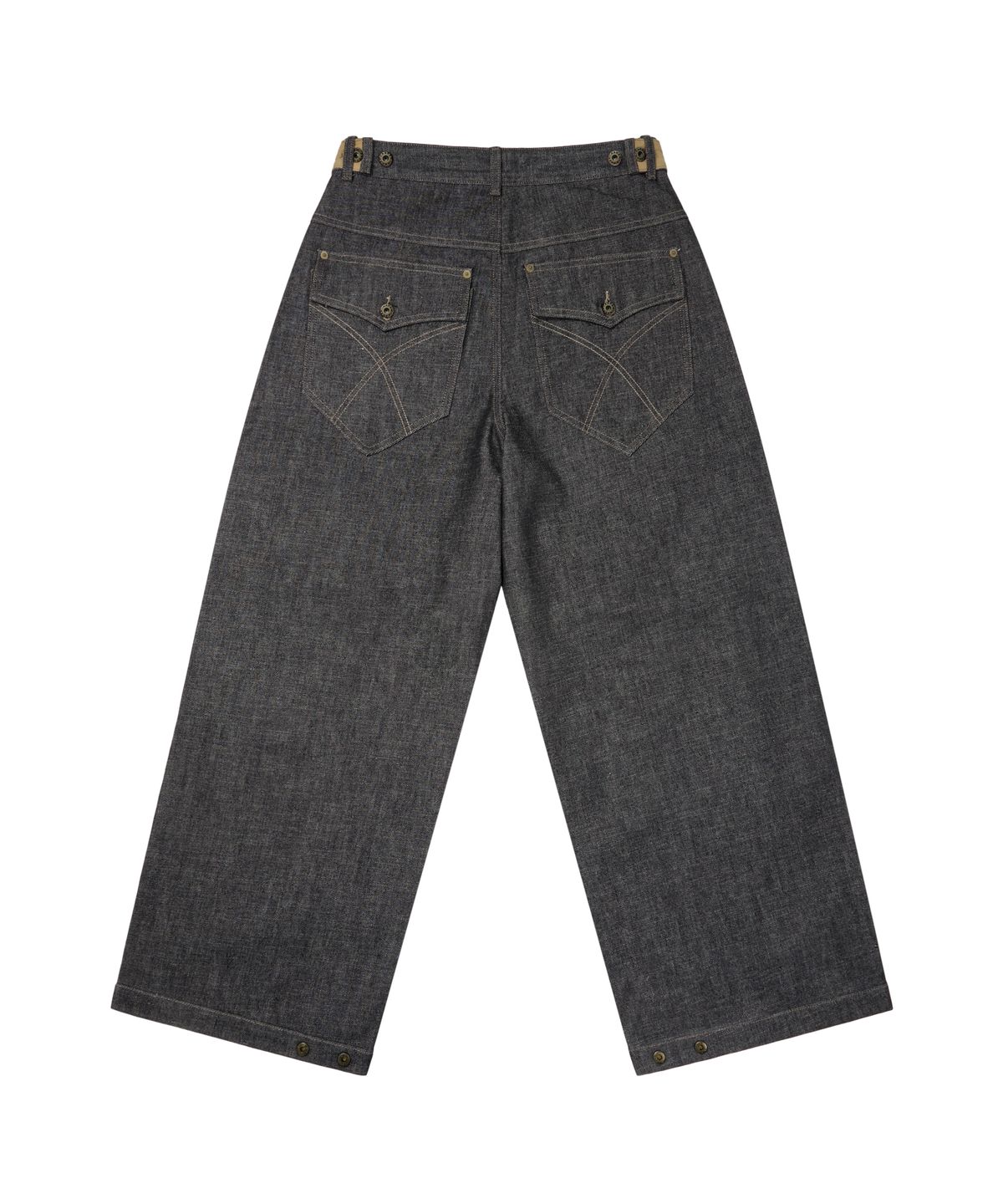 아캄(AAKAM) Bonnie Pocket Denim Pants (Black)