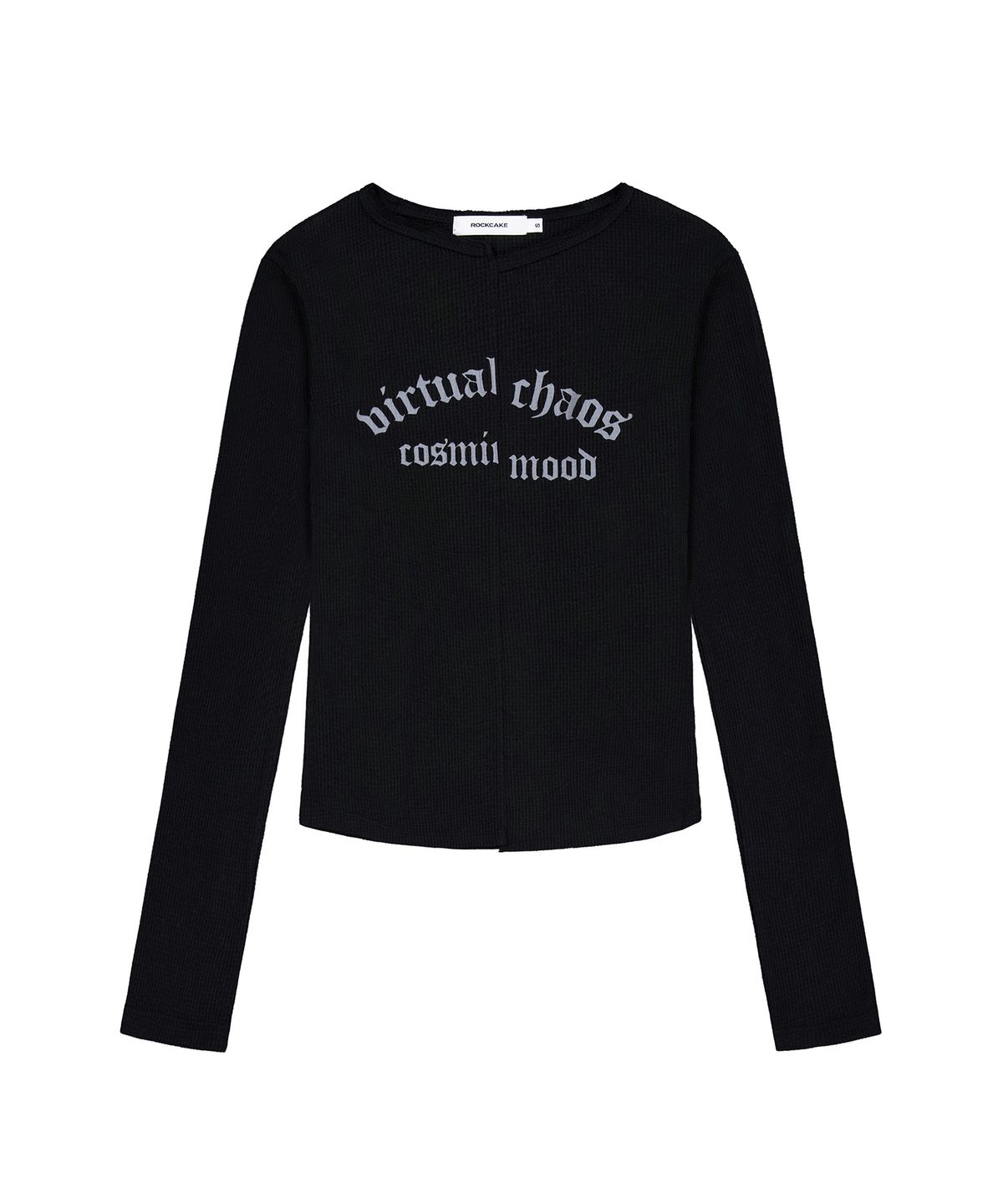 락케이크(ROCKCAKE) Incision Boat Neck Top - Black