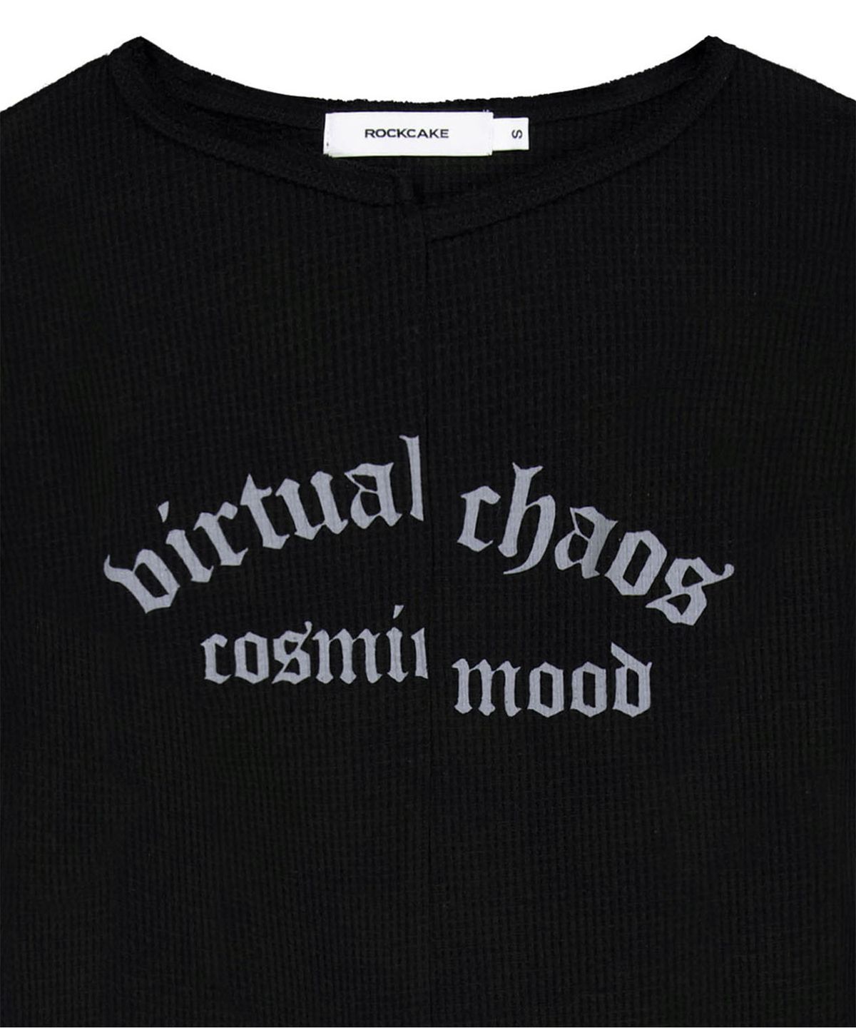 락케이크(ROCKCAKE) Incision Boat Neck Top - Black