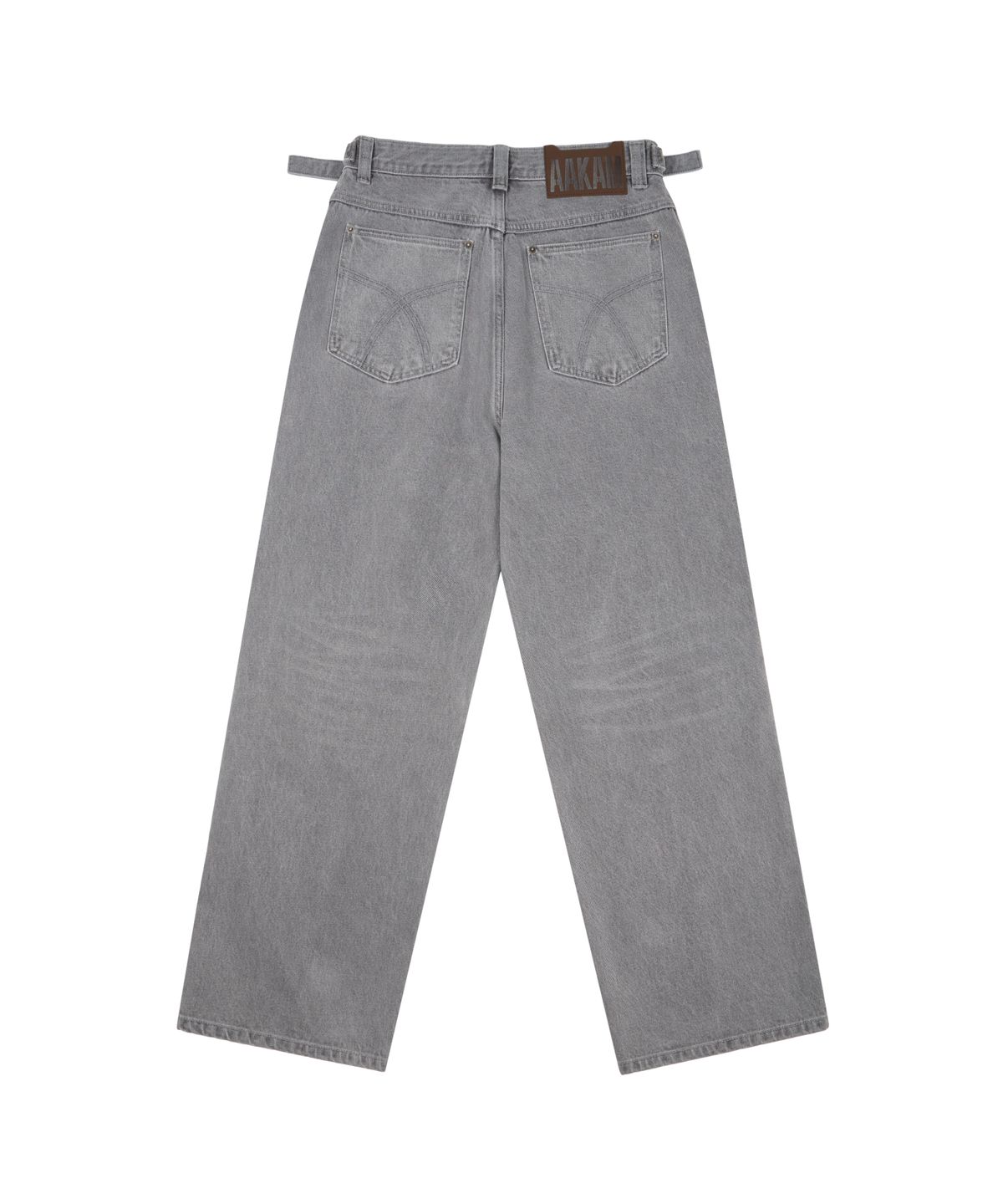 아캄(AAKAM) Knee Panel Biker Denim Pants (Gray)