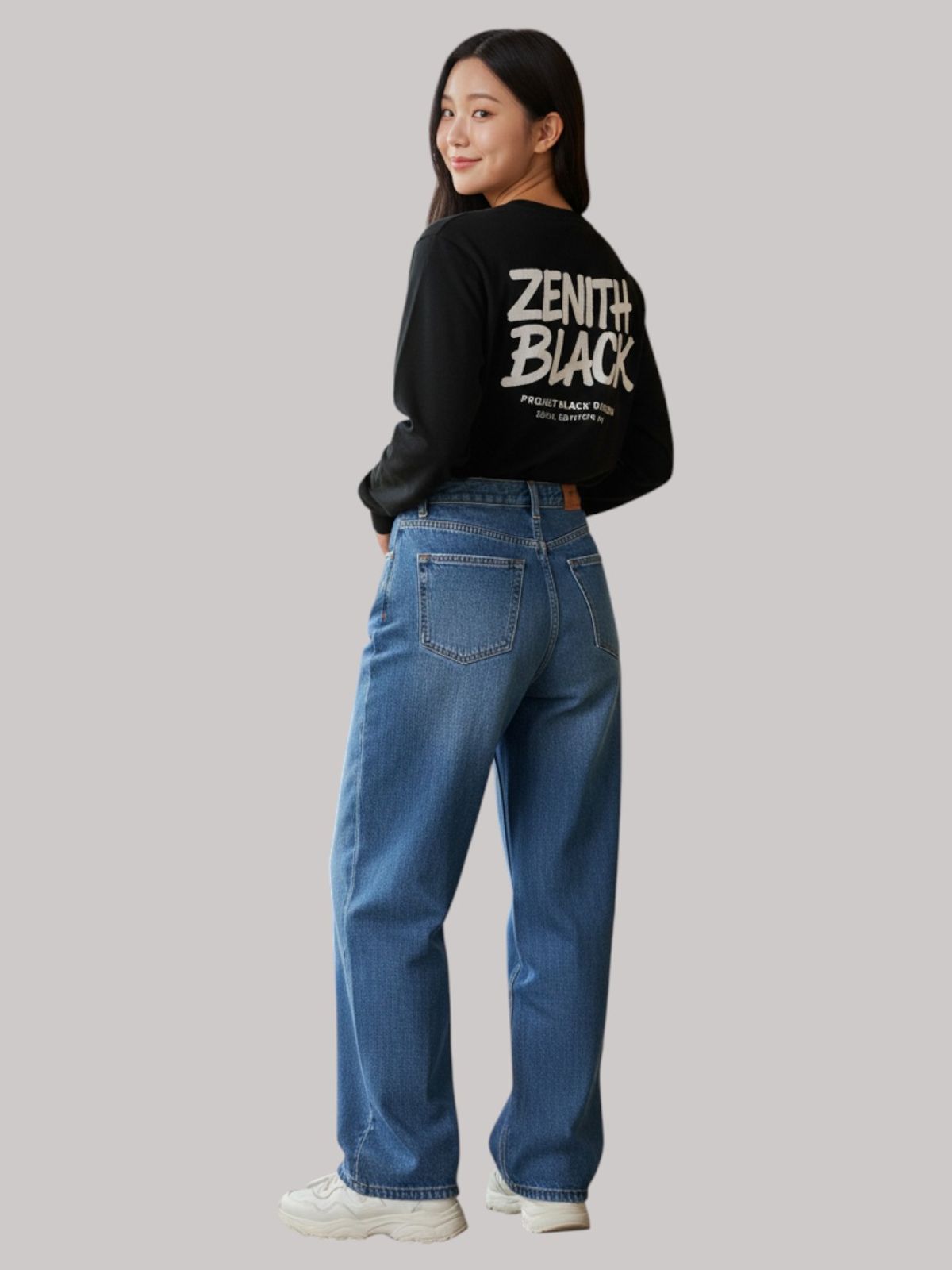 지블랙(ZBLACK) 제니스 블랙 빅로고   롱슬리브(BLACK)