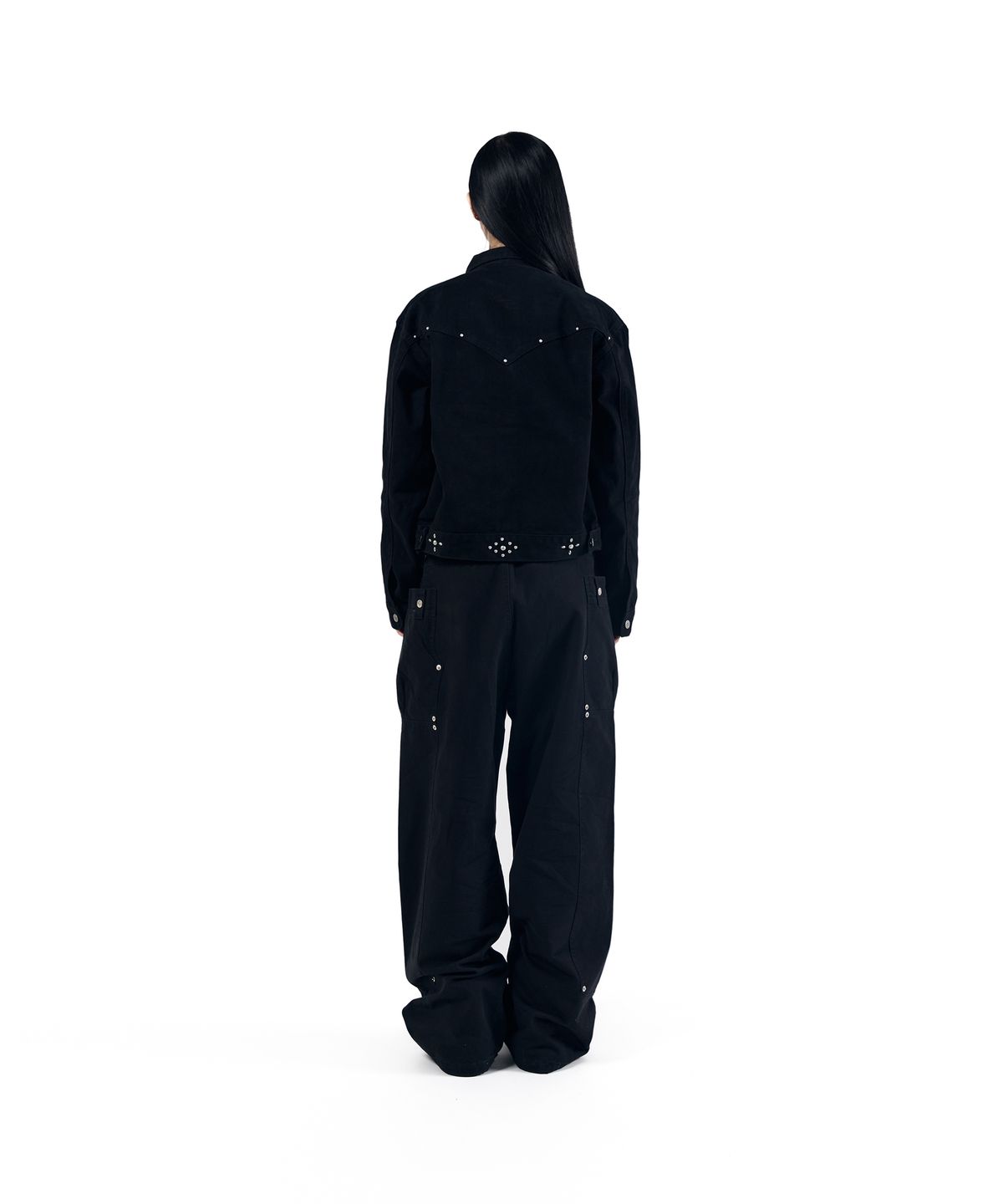 아캄(AAKAM) Walt Panel Cotton Pants (Black)