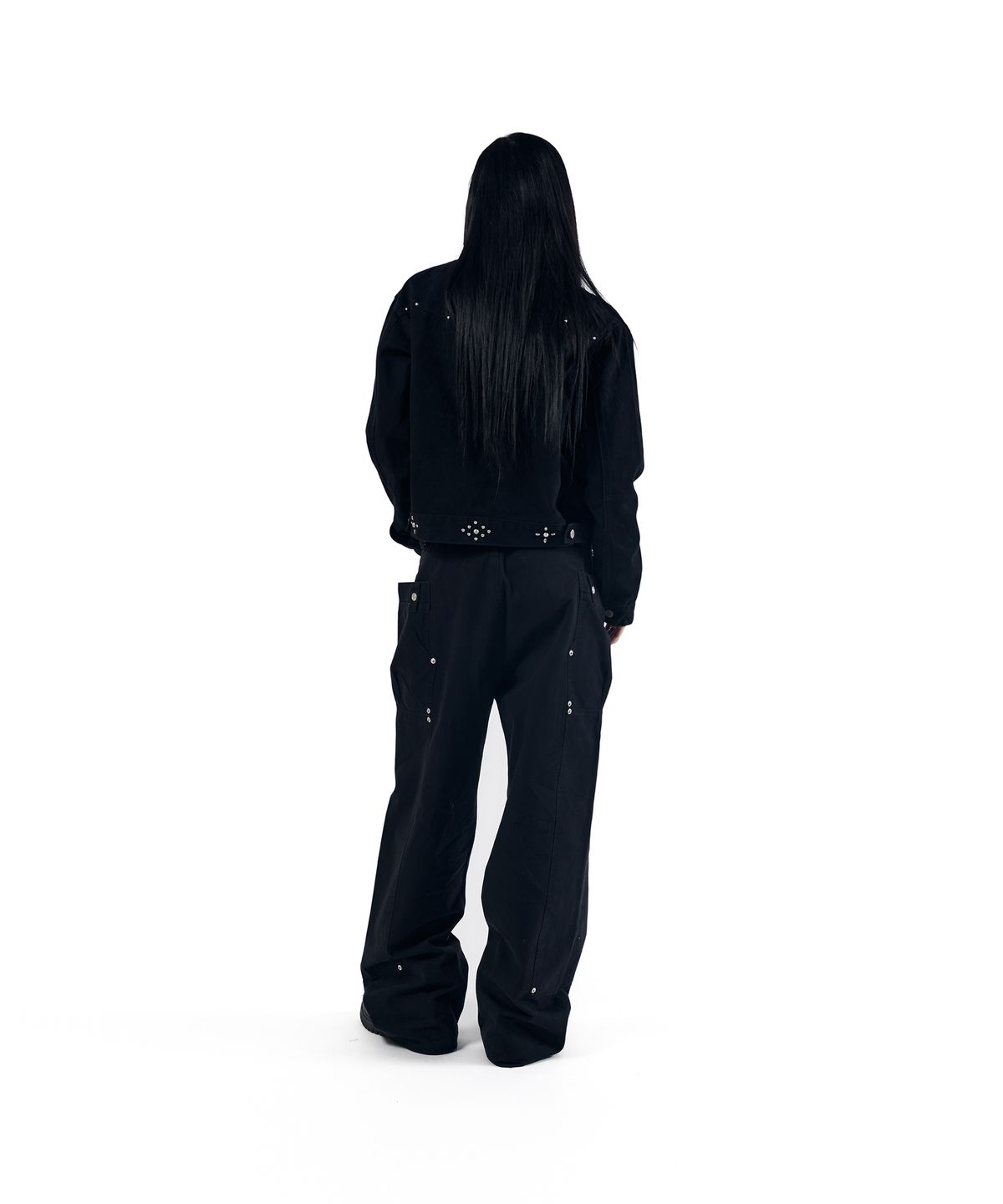 아캄(AAKAM) Walt Panel Cotton Pants (Black)