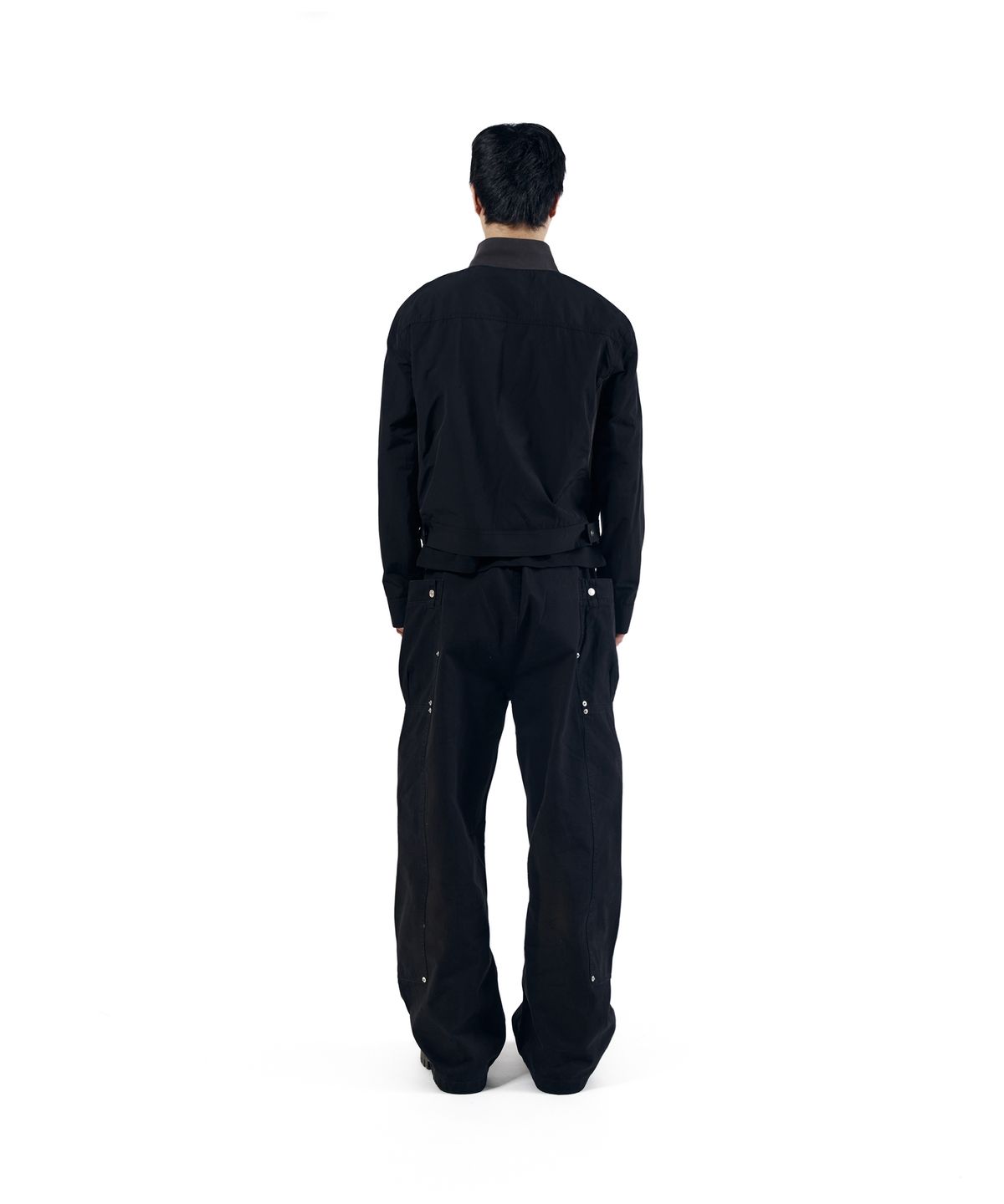 아캄(AAKAM) Walt Panel Cotton Pants (Black)