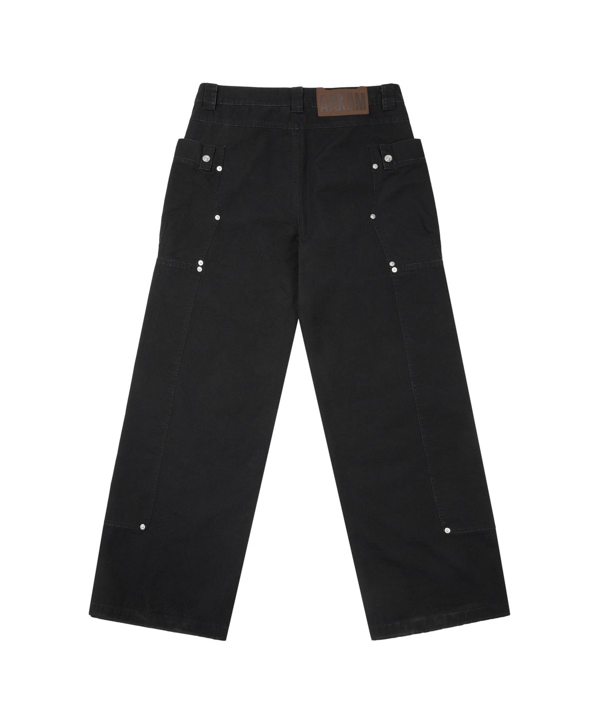 아캄(AAKAM) Walt Panel Cotton Pants (Black)