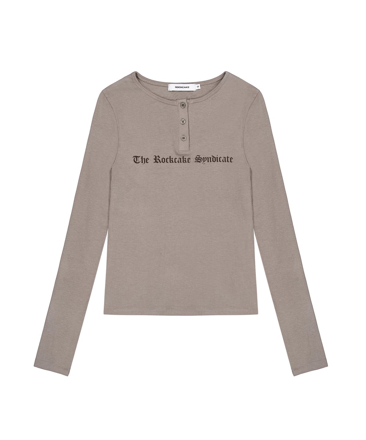 락케이크(ROCKCAKE) Syndicate Henly Neck Top - Mocha