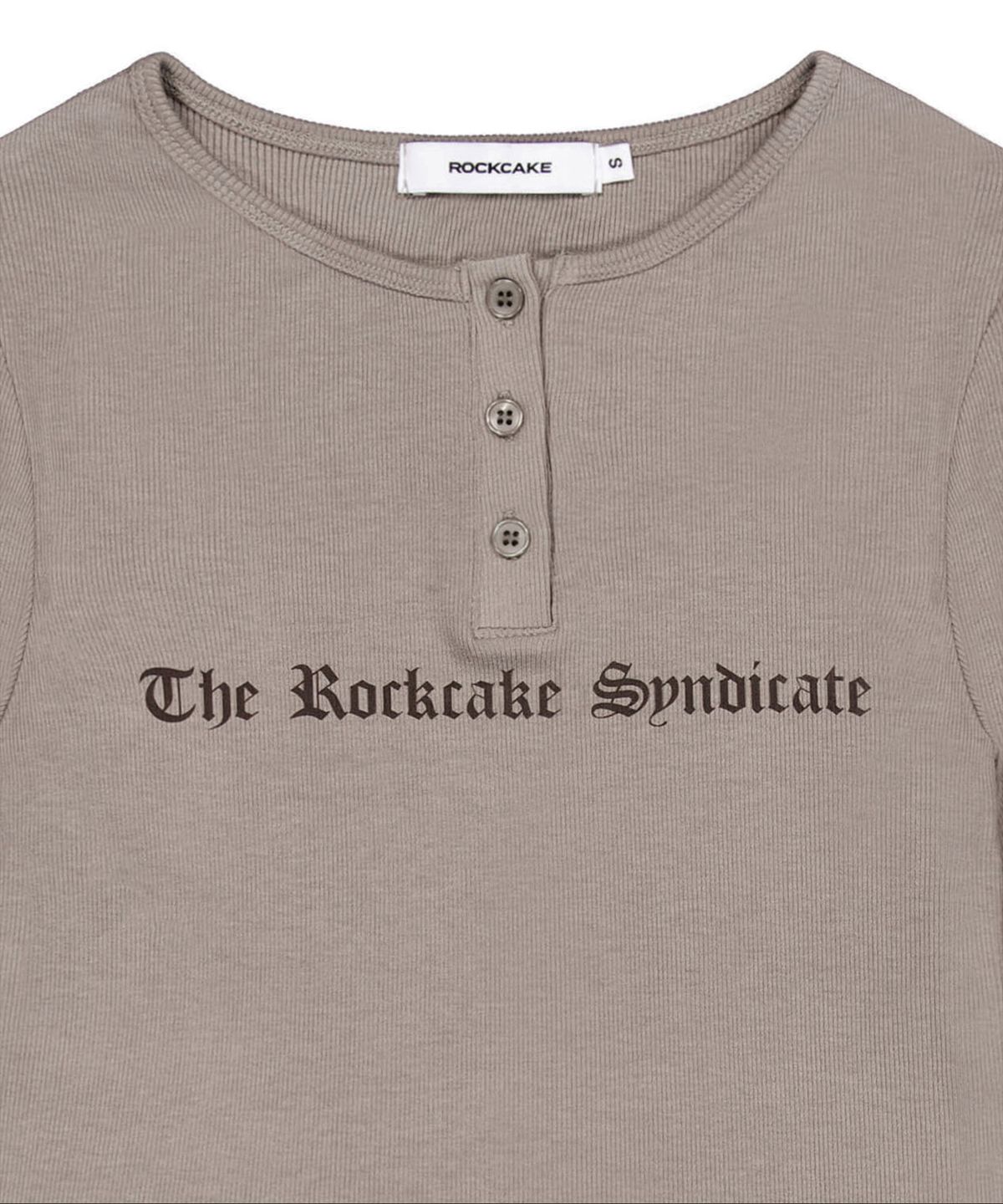 락케이크(ROCKCAKE) Syndicate Henly Neck Top - Mocha