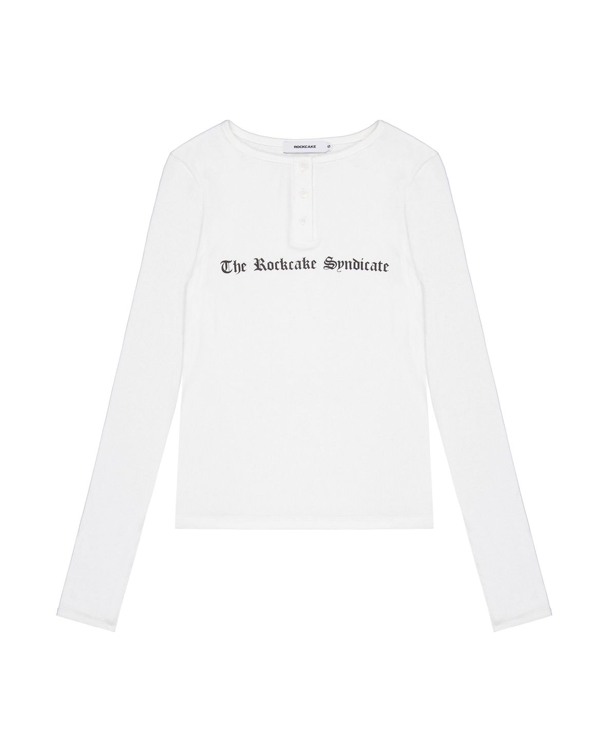 락케이크(ROCKCAKE) Syndicate Henly Neck Top - White