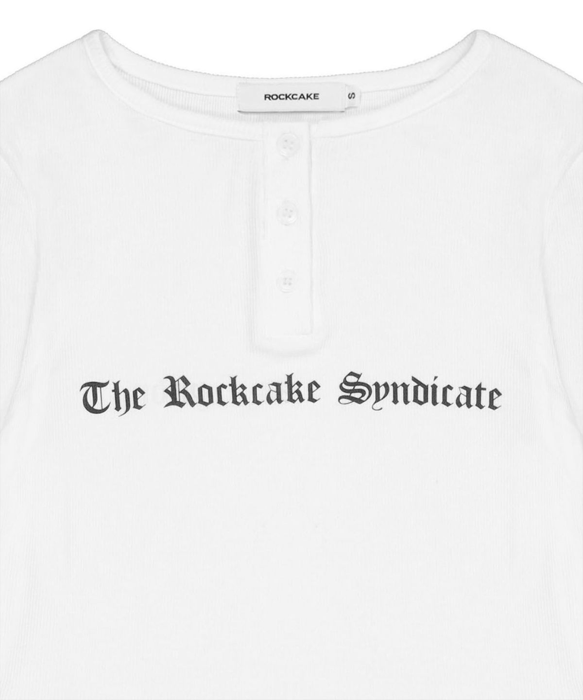 락케이크(ROCKCAKE) Syndicate Henly Neck Top - White