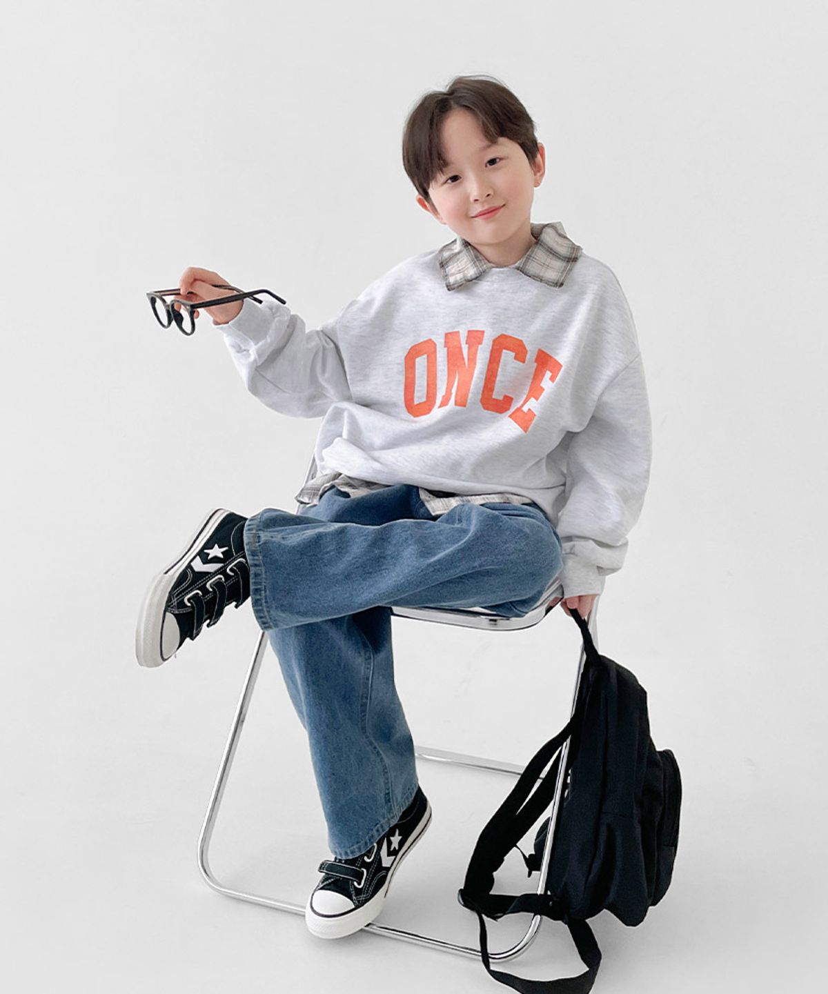 베리클로젯(BERRYCLOSET) 원스 바이브 맨투맨