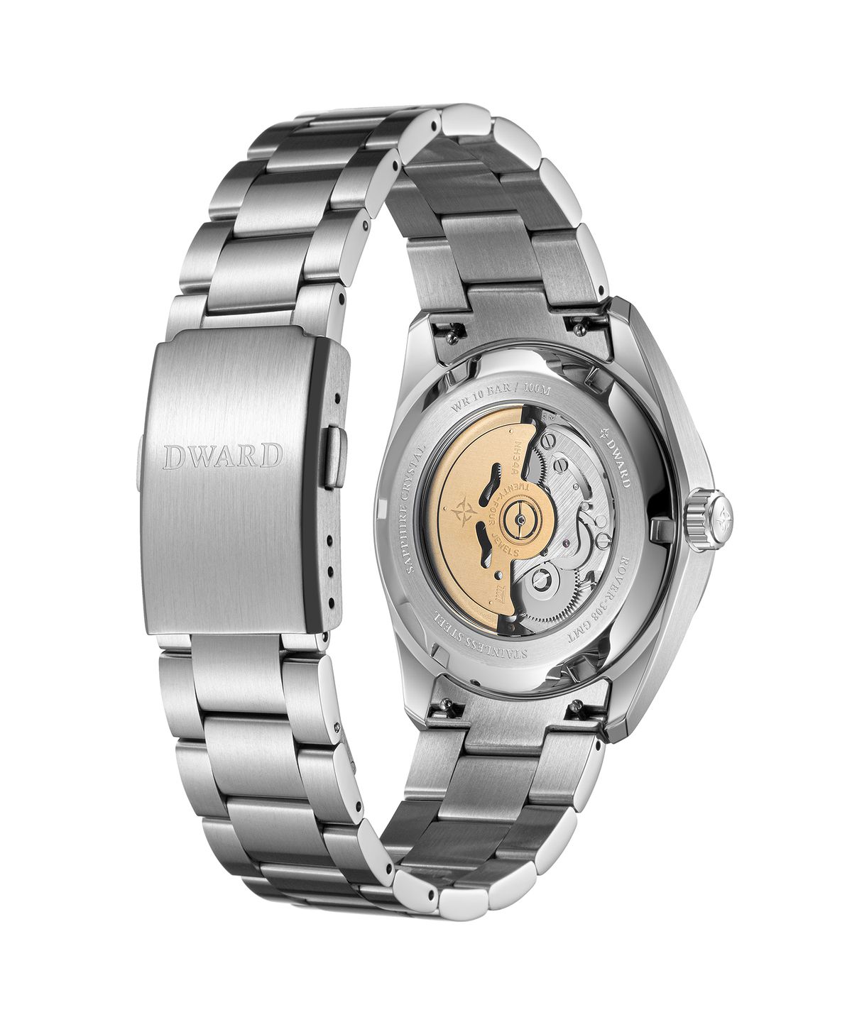 디워드(DWARD) DW-308 GMT ROVER Black Granite 남자 메탈 오토매틱 손목 시계