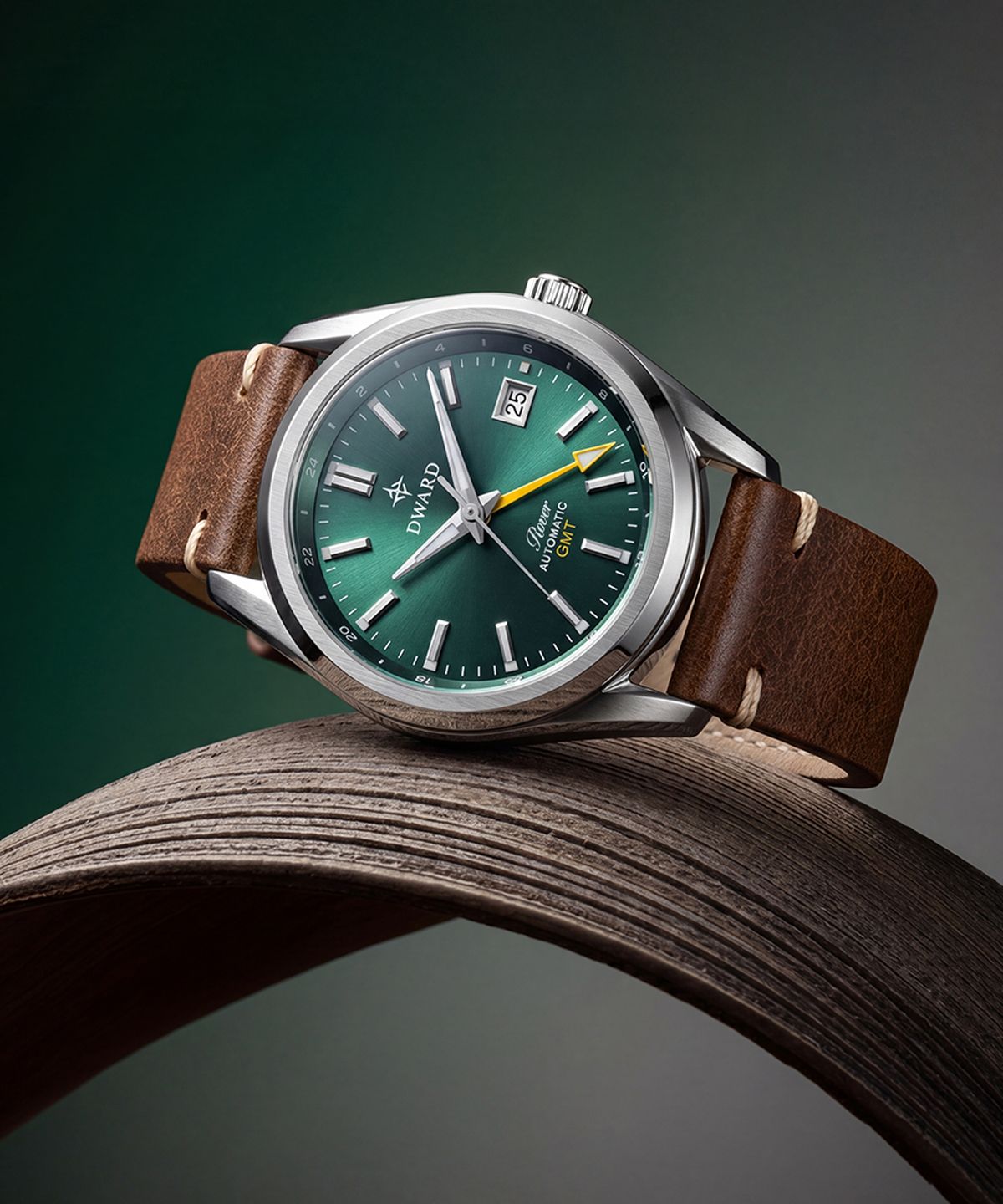 디워드(DWARD) DW-308 GMT ROVER Forest Green남자 메탈 오토매틱 손목 시계