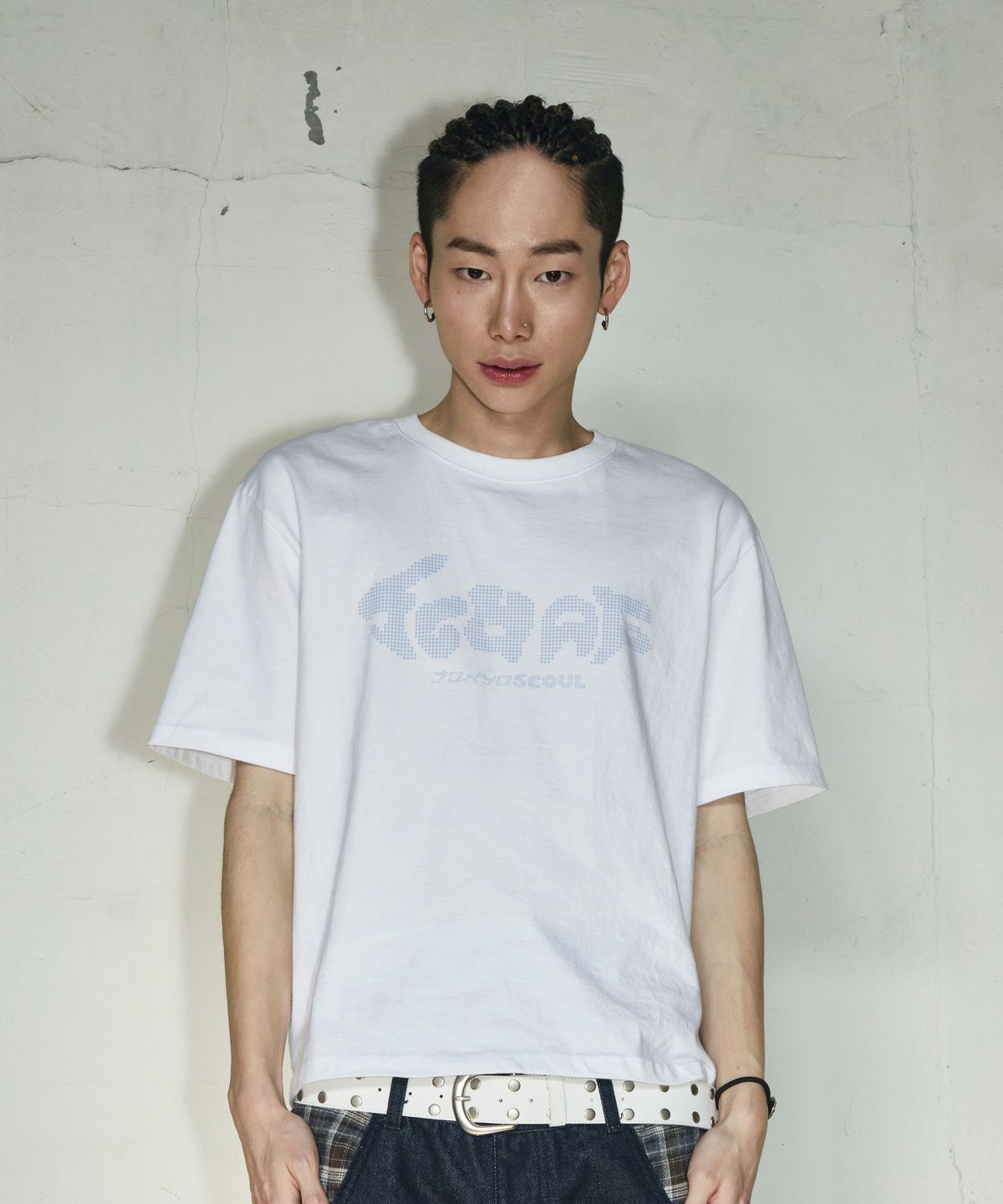 스켈리웩(SCALLYWAG) SCWAG Star Dot Crop T-shirt[White]