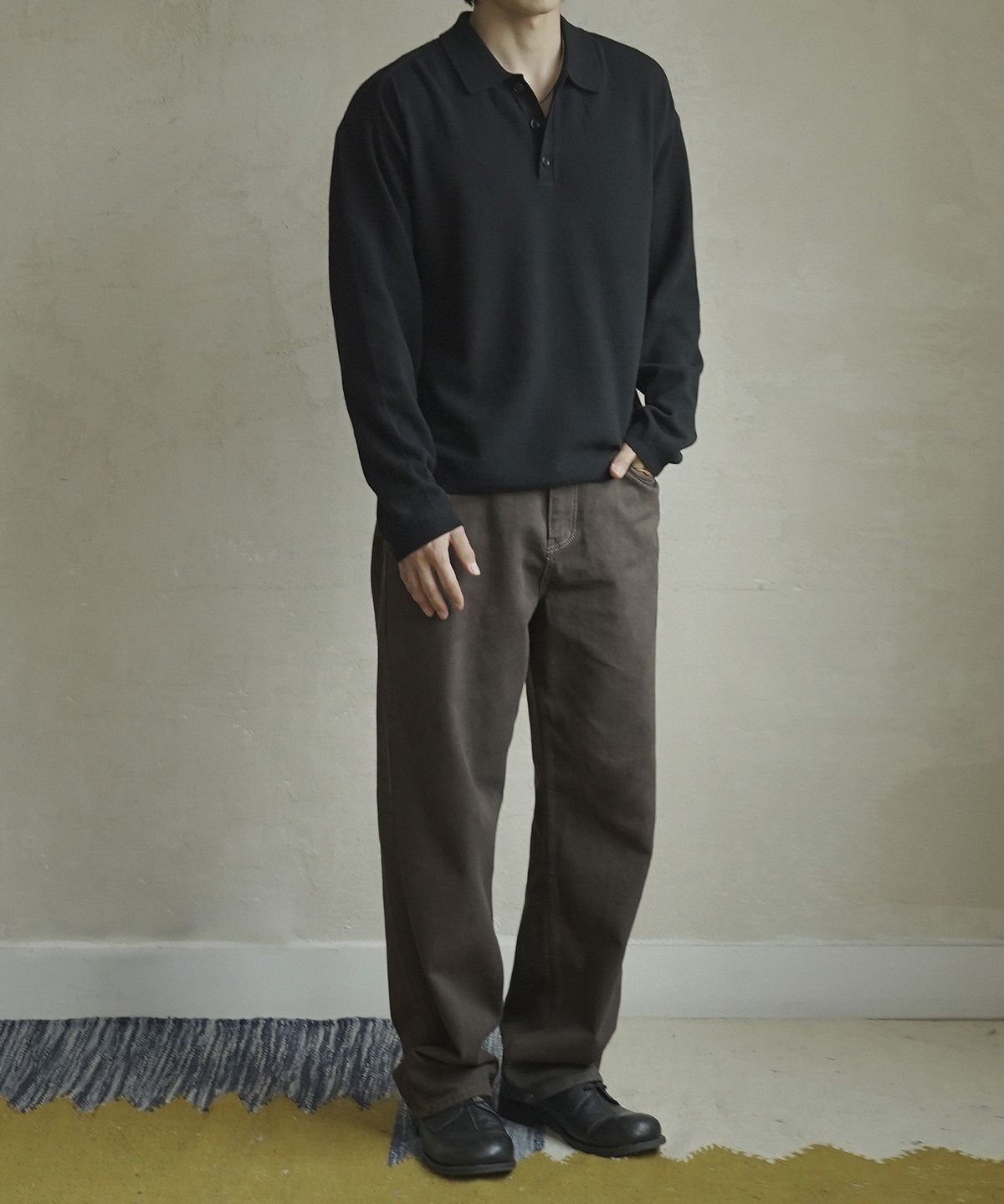 시도(SIIIIDO) FRONT CT LINE COLLAR KNIT #3