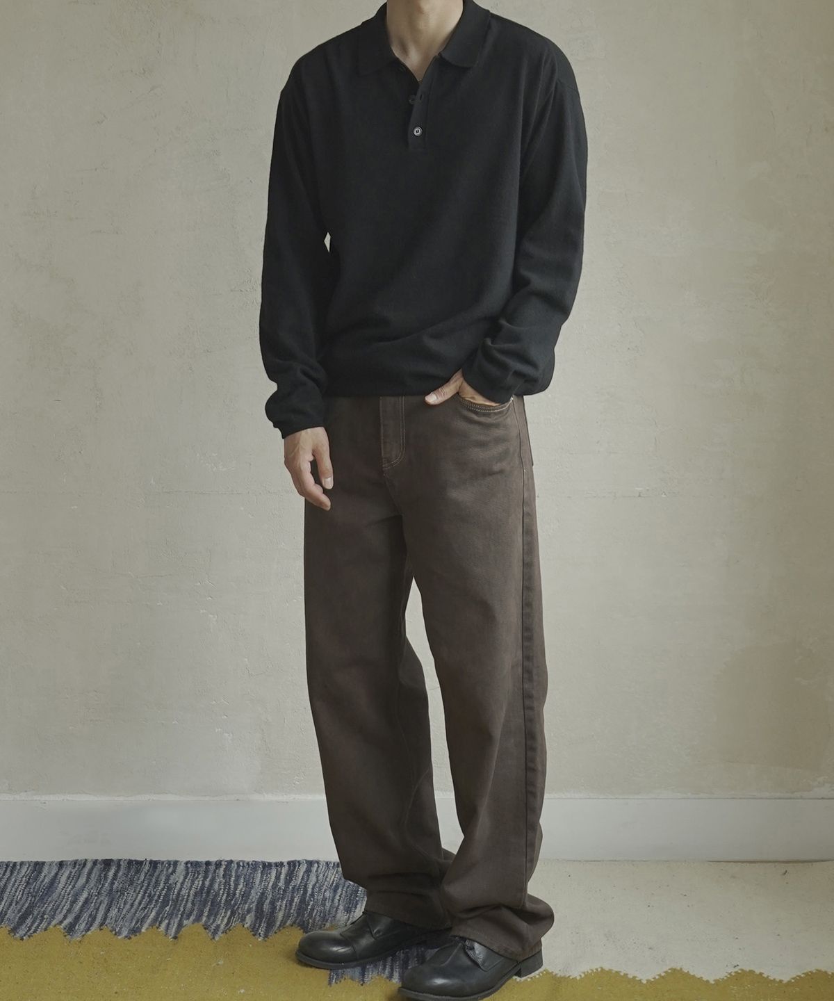 시도(SIIIIDO) FRONT CT LINE COLLAR KNIT #3