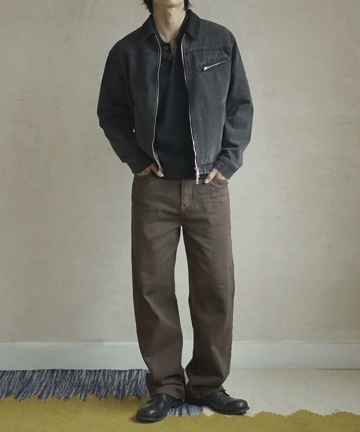 시도(SIIIIDO) FRONT CT LINE COLLAR KNIT #3