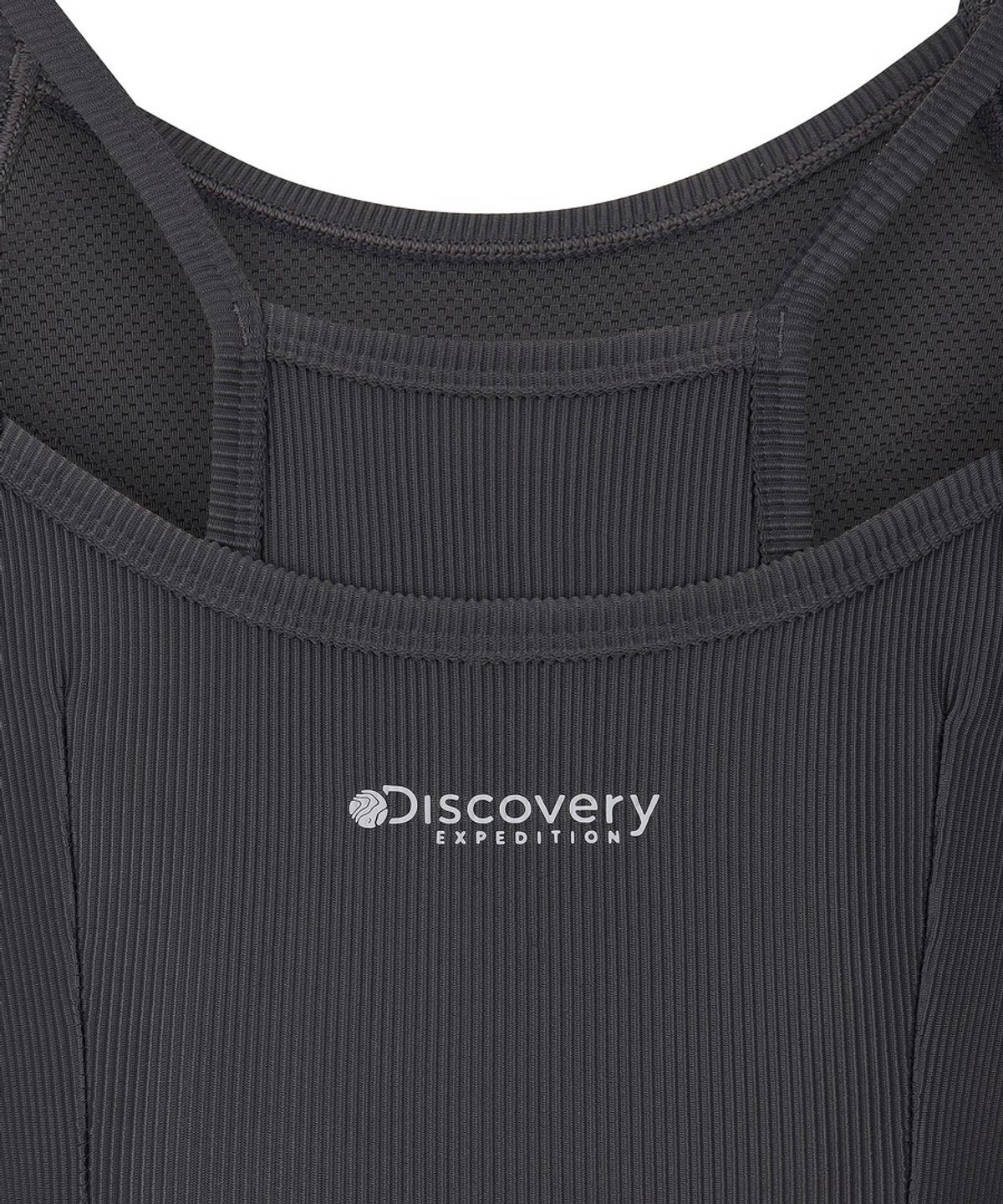 디스커버리 익스페디션(DISCOVERY EXPEDITION) 여성 골지 스트링 브라탑 (D.GREY)