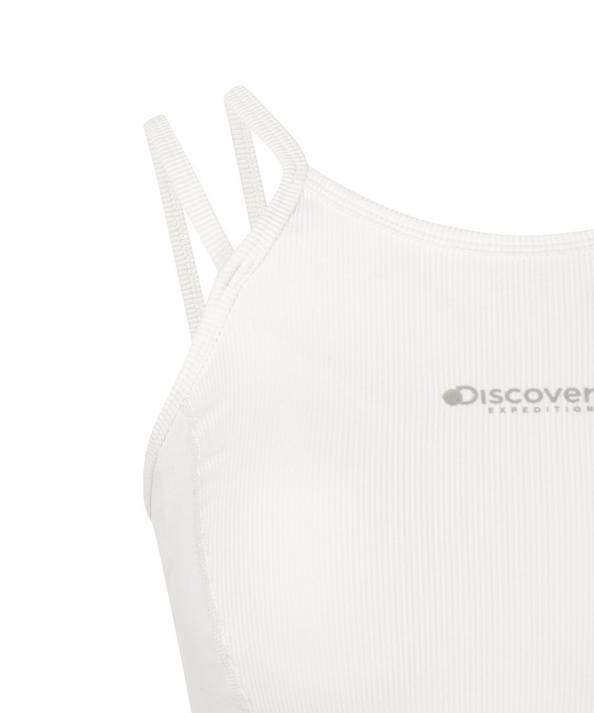 디스커버리 익스페디션(DISCOVERY EXPEDITION) 여성 골지 스트링 브라탑 (WHITE)