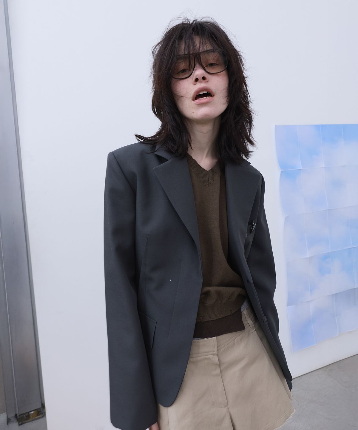 엘씨디씨티엠(LCDC™) DART-DETAIL BLAZER (GREY)