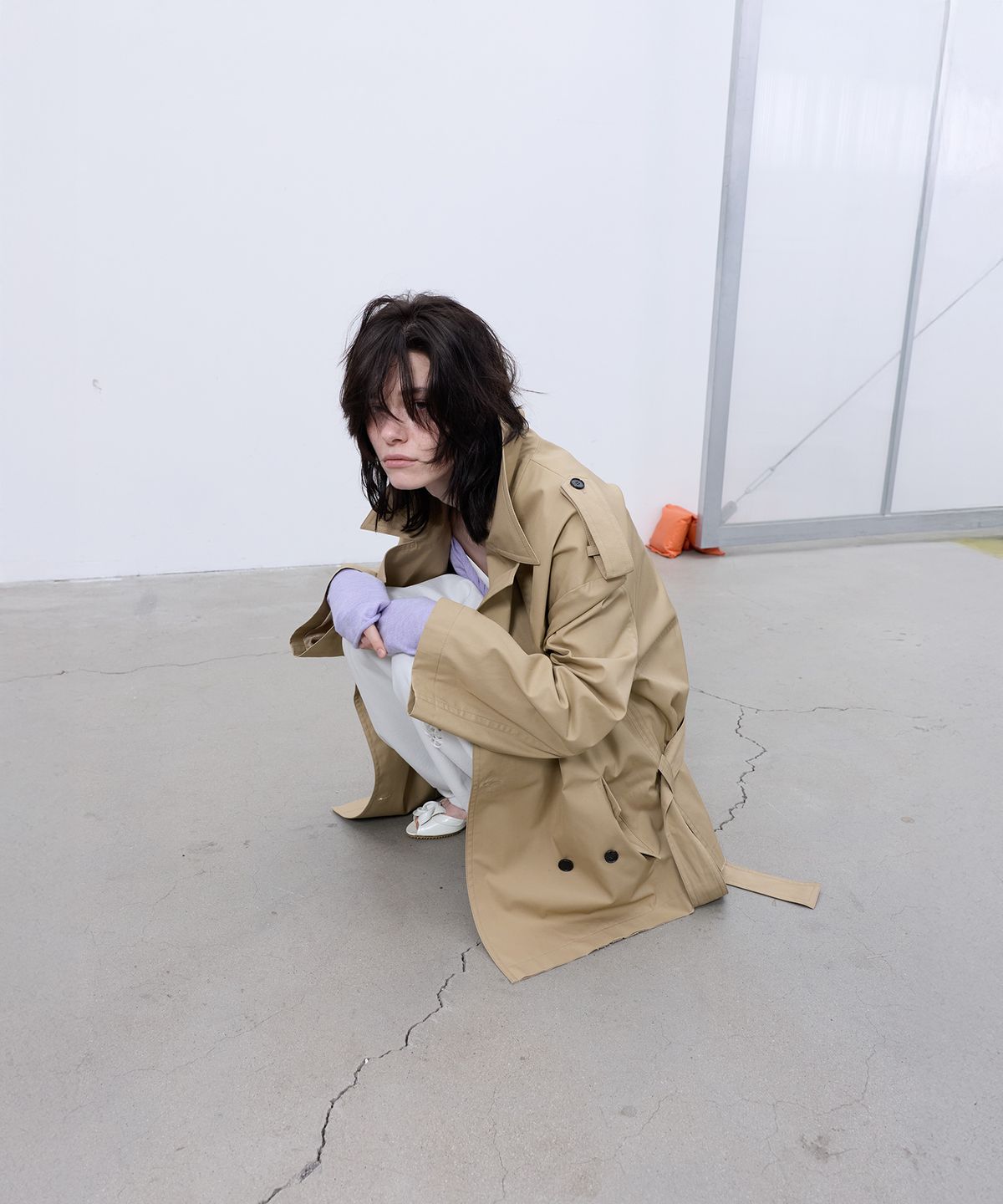 엘씨디씨티엠(LCDC™) HALF TRENCH JACKET (BEIGE)