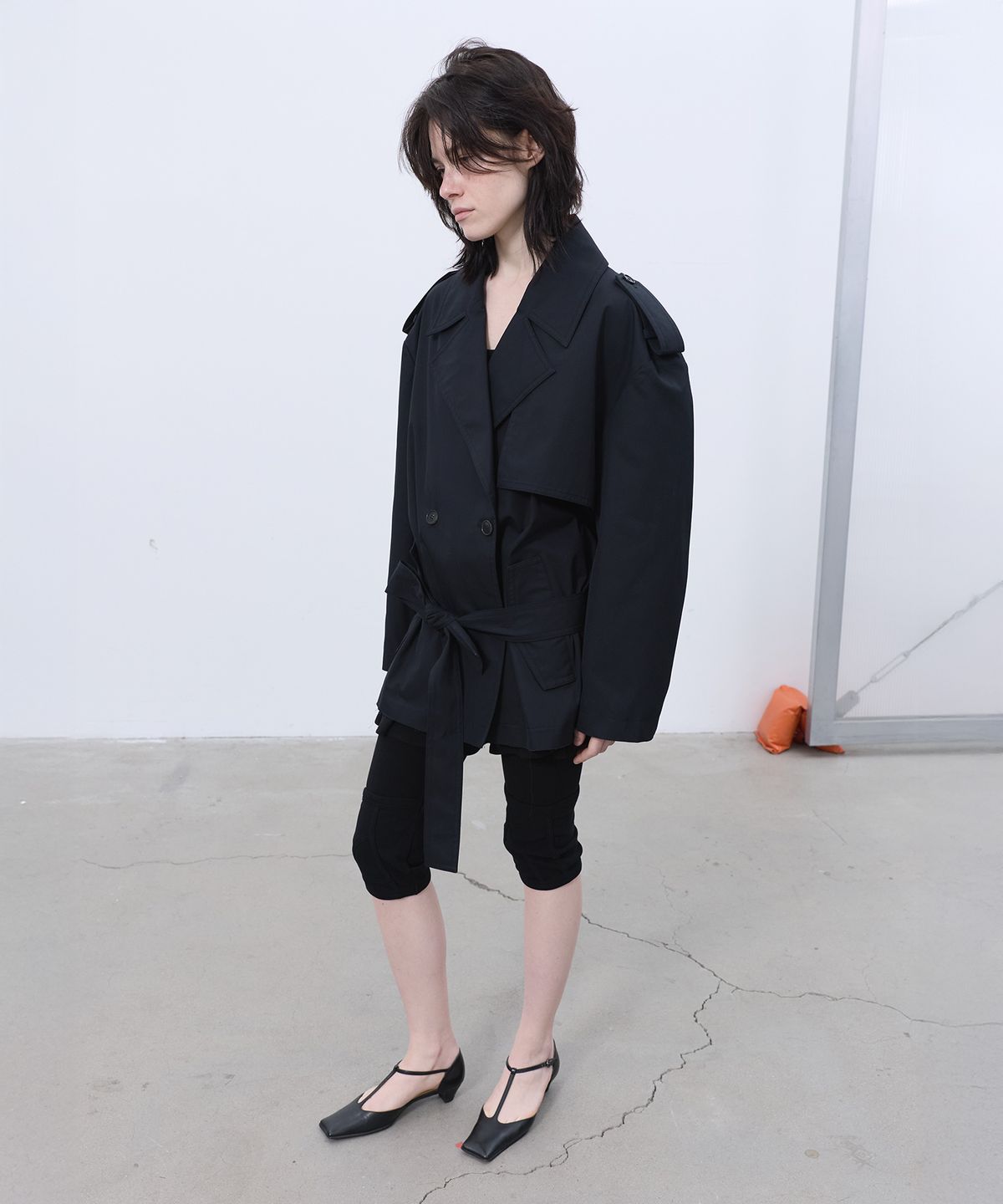 엘씨디씨티엠(LCDC™) HALF TRENCH JACKET (BLACK)