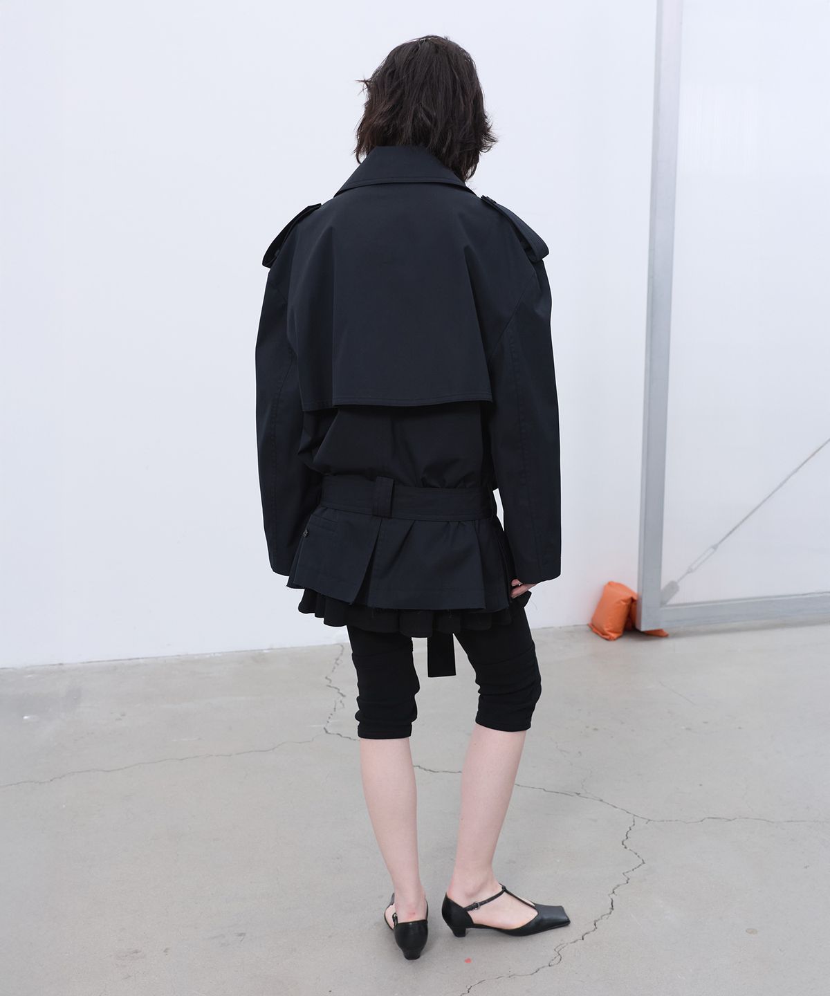 엘씨디씨티엠(LCDC™) HALF TRENCH JACKET (BLACK)