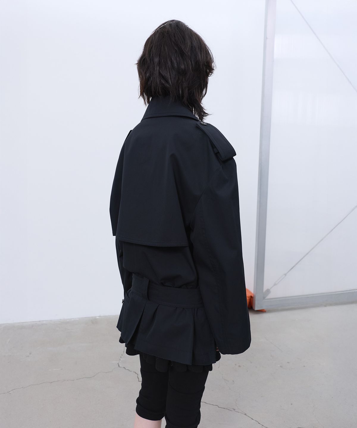 엘씨디씨티엠(LCDC™) HALF TRENCH JACKET (BLACK)