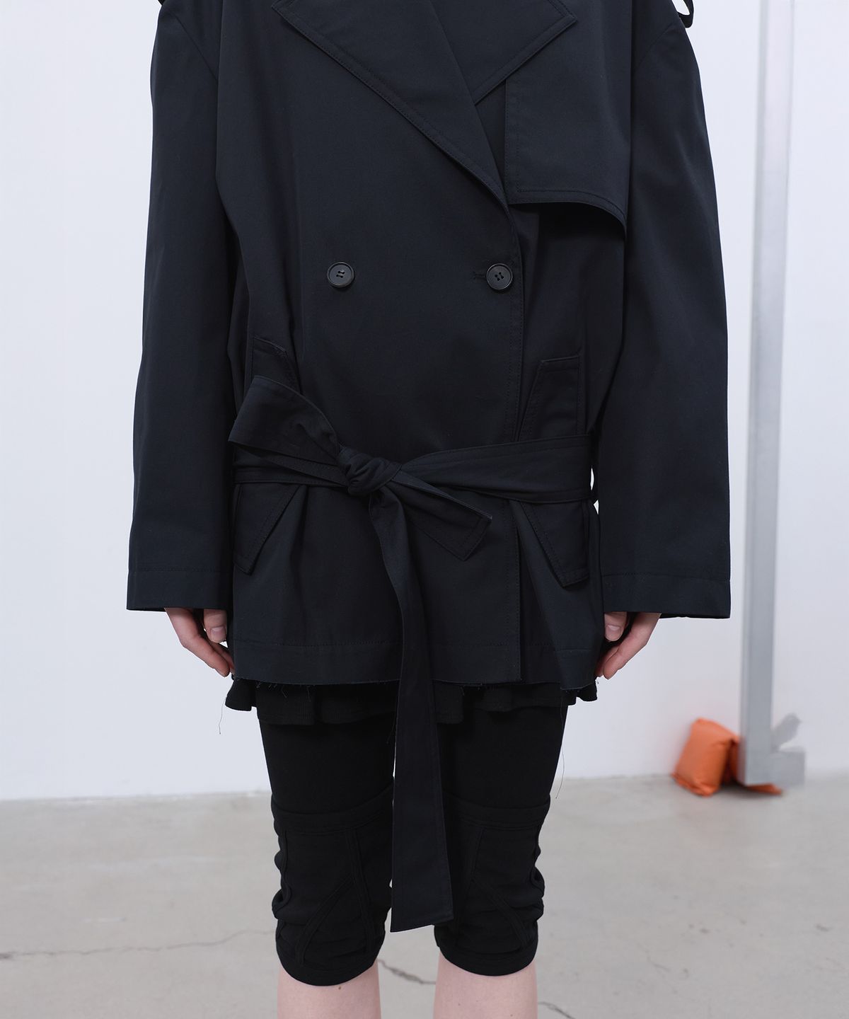 엘씨디씨티엠(LCDC™) HALF TRENCH JACKET (BLACK)