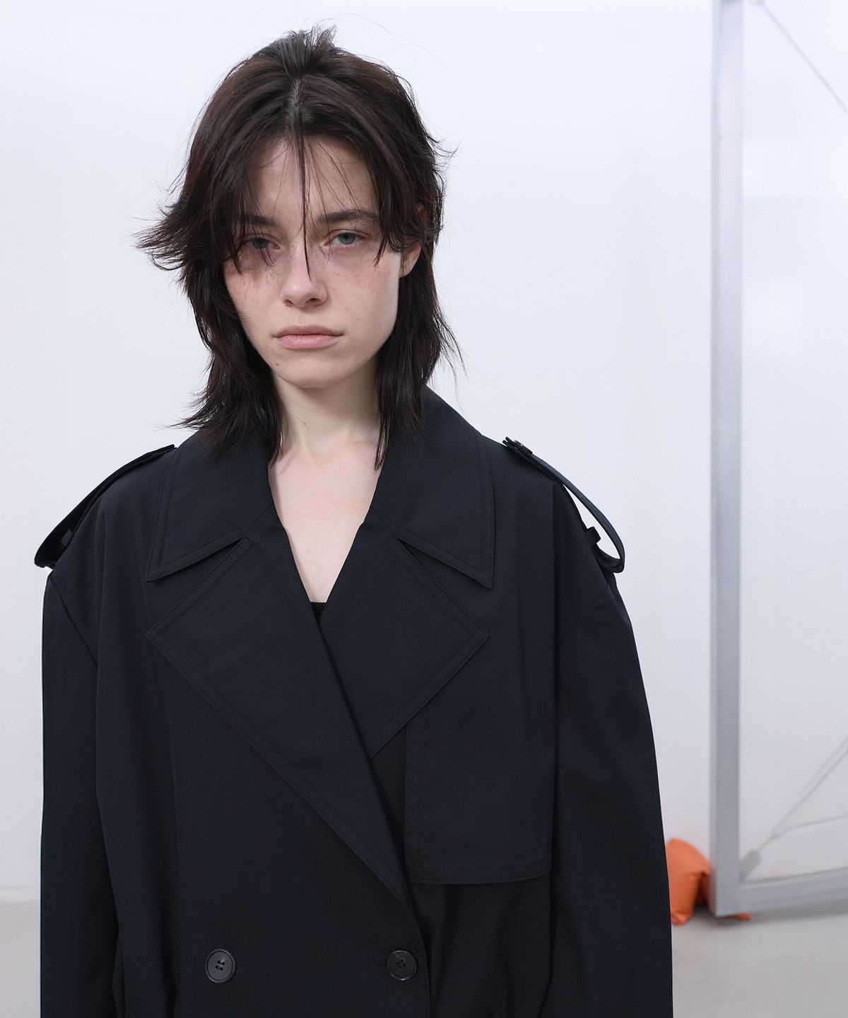 엘씨디씨티엠(LCDC™) HALF TRENCH JACKET (BLACK)