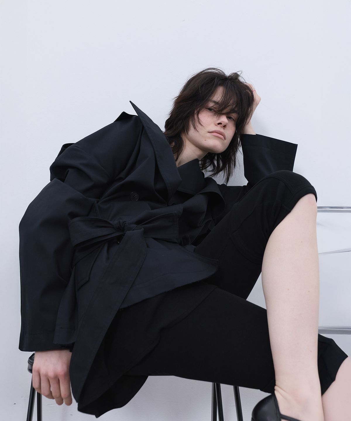 엘씨디씨티엠(LCDC™) HALF TRENCH JACKET (BLACK)