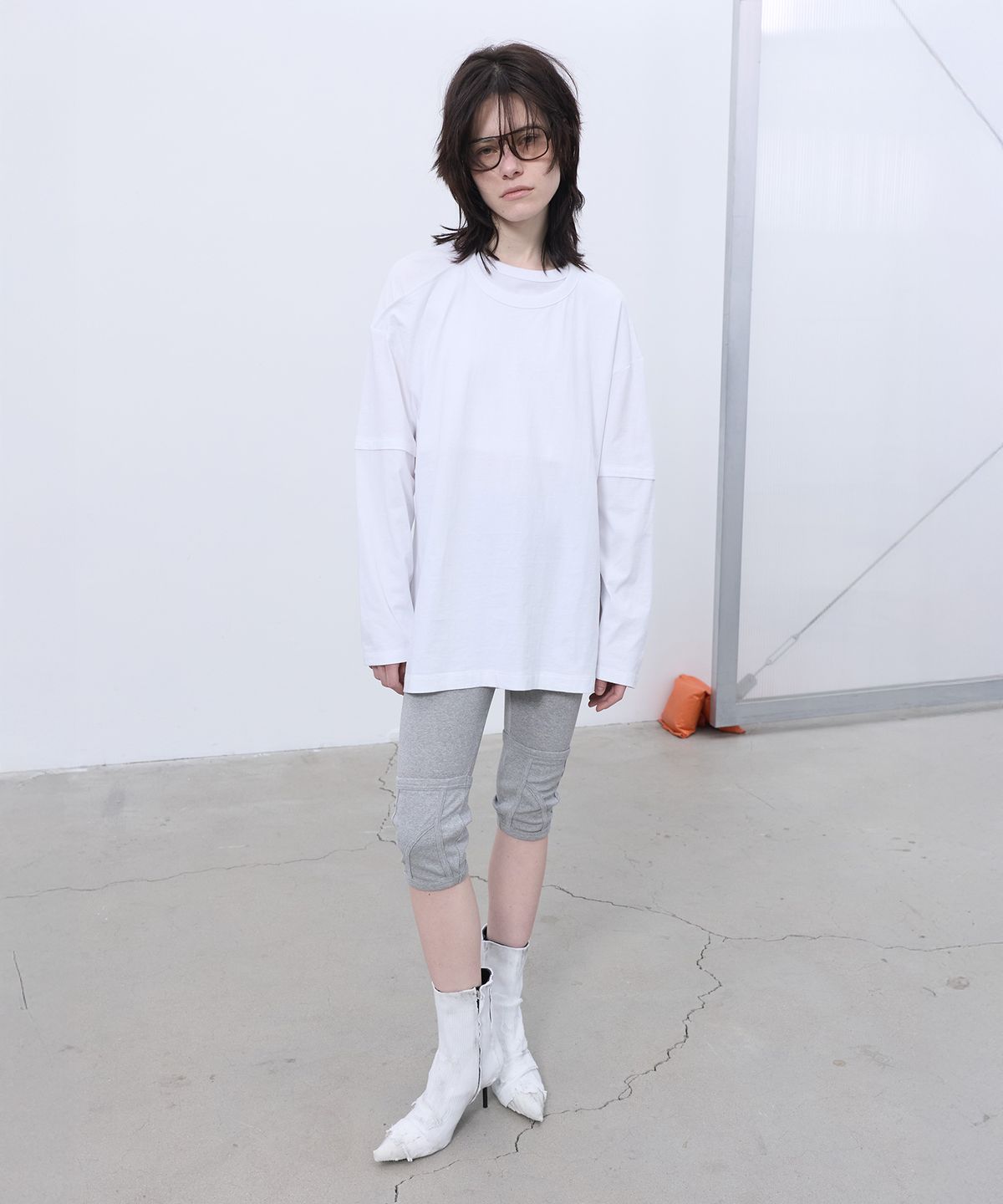 엘씨디씨티엠(LCDC™) HALTERNECK-DETAILED TOP (WHITE)