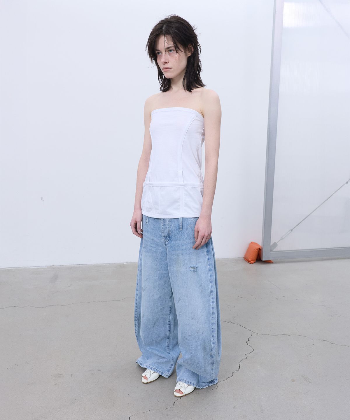 엘씨디씨티엠(LCDC™) JERSEY UNDIE TUBE TOP (WHITE)