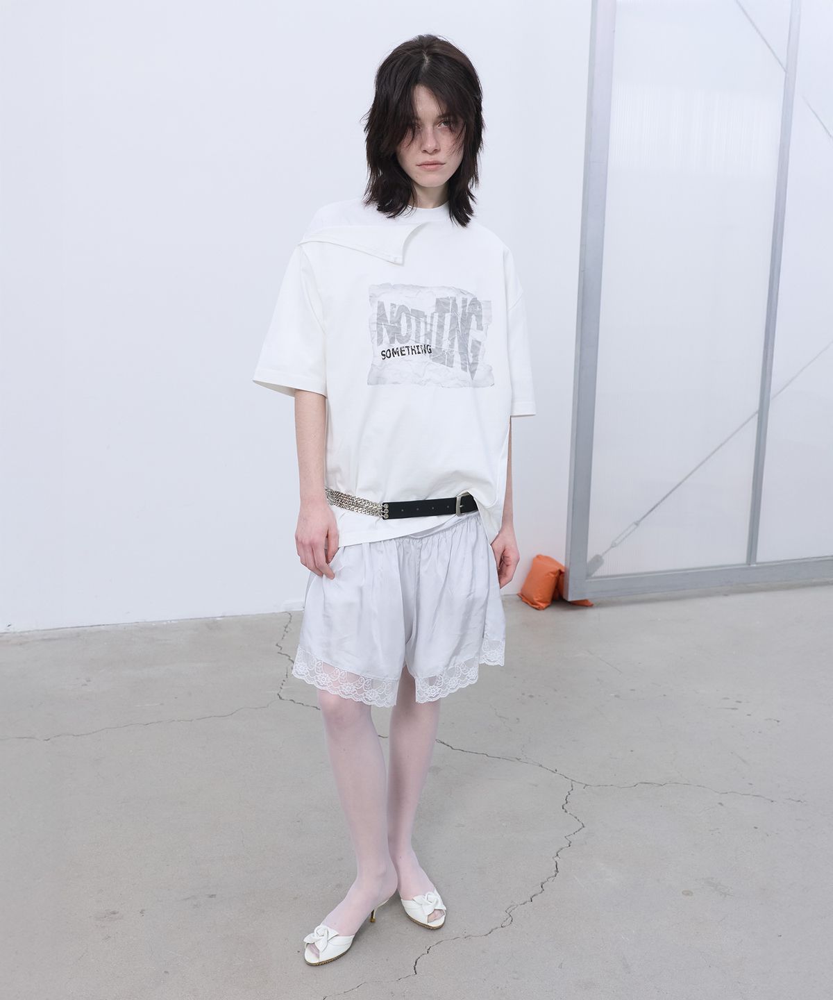 엘씨디씨티엠(LCDC™) LACE TRIM JERSEY DRESS (WHITE)