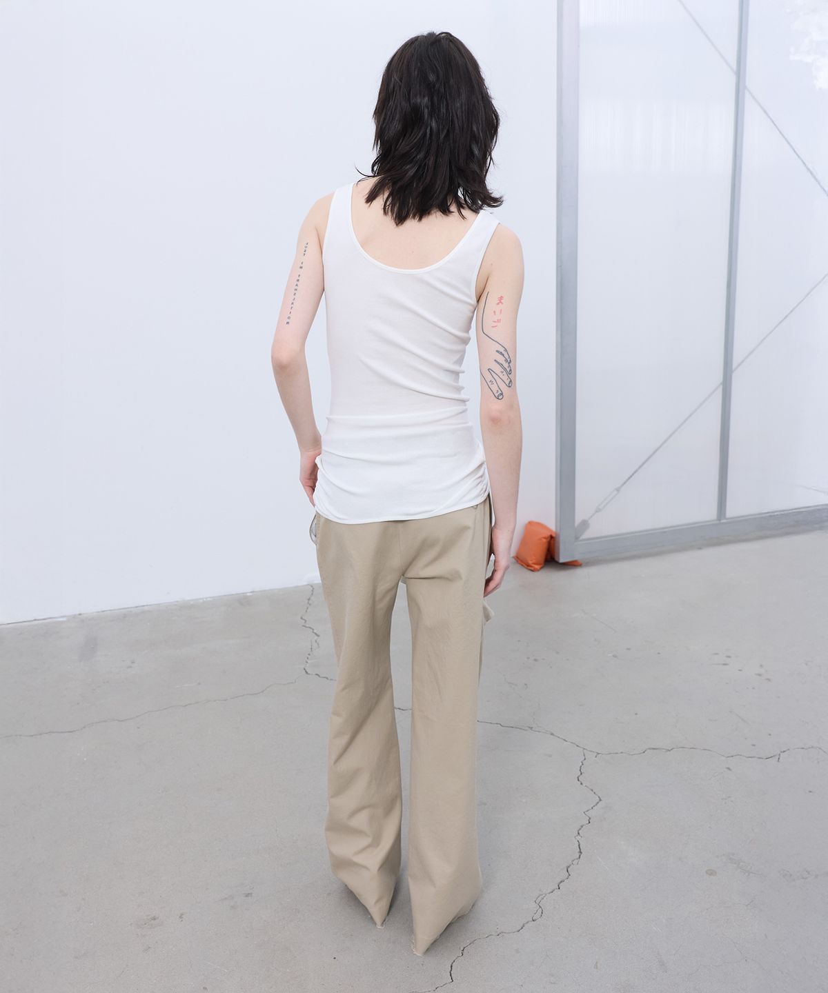 엘씨디씨티엠(LCDC™) TWO-WAY BUTTON-UP TOP (WHITE)