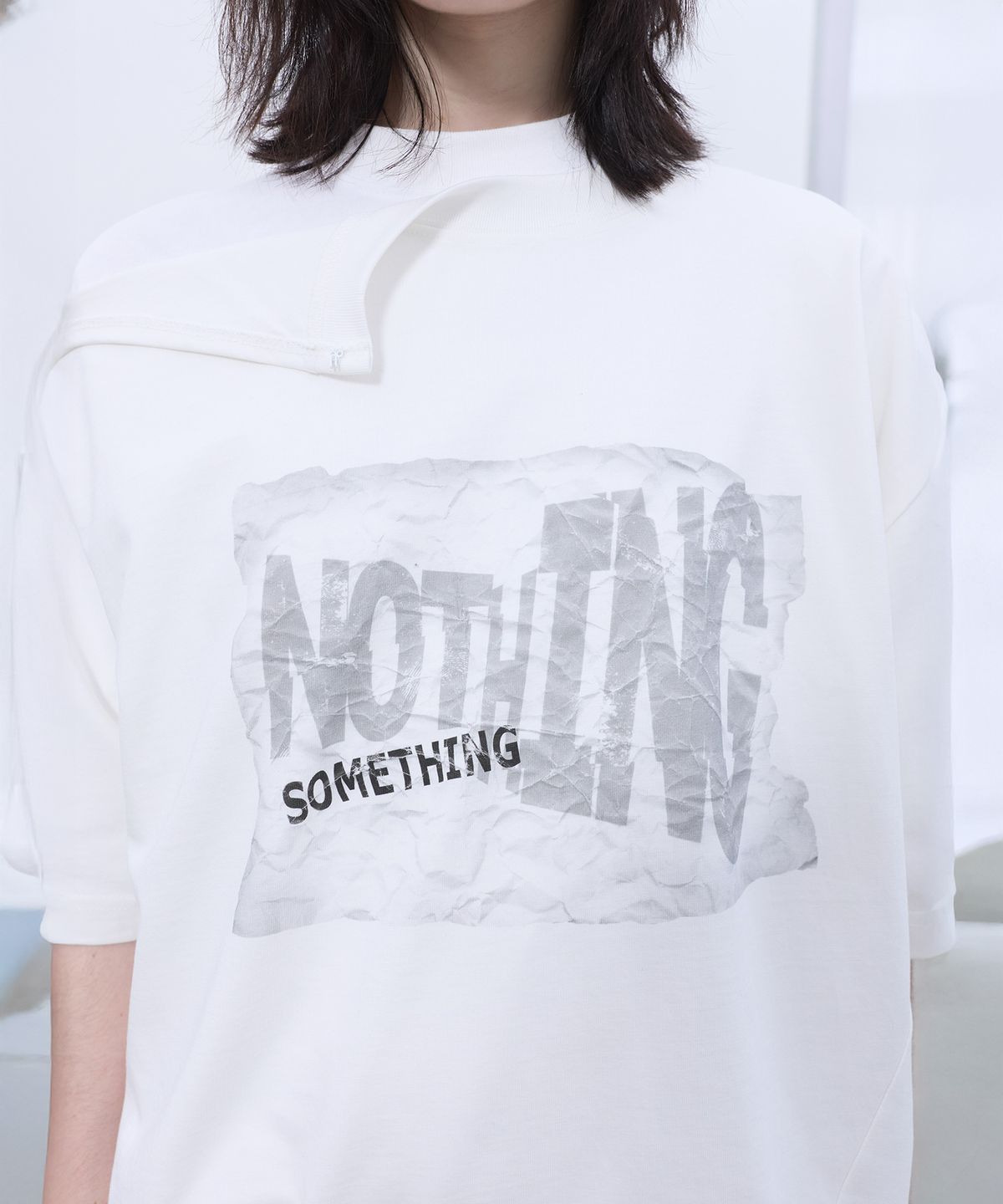 엘씨디씨티엠(LCDC™) OPENED OVERSIZED T-SHIRT (WHITE)