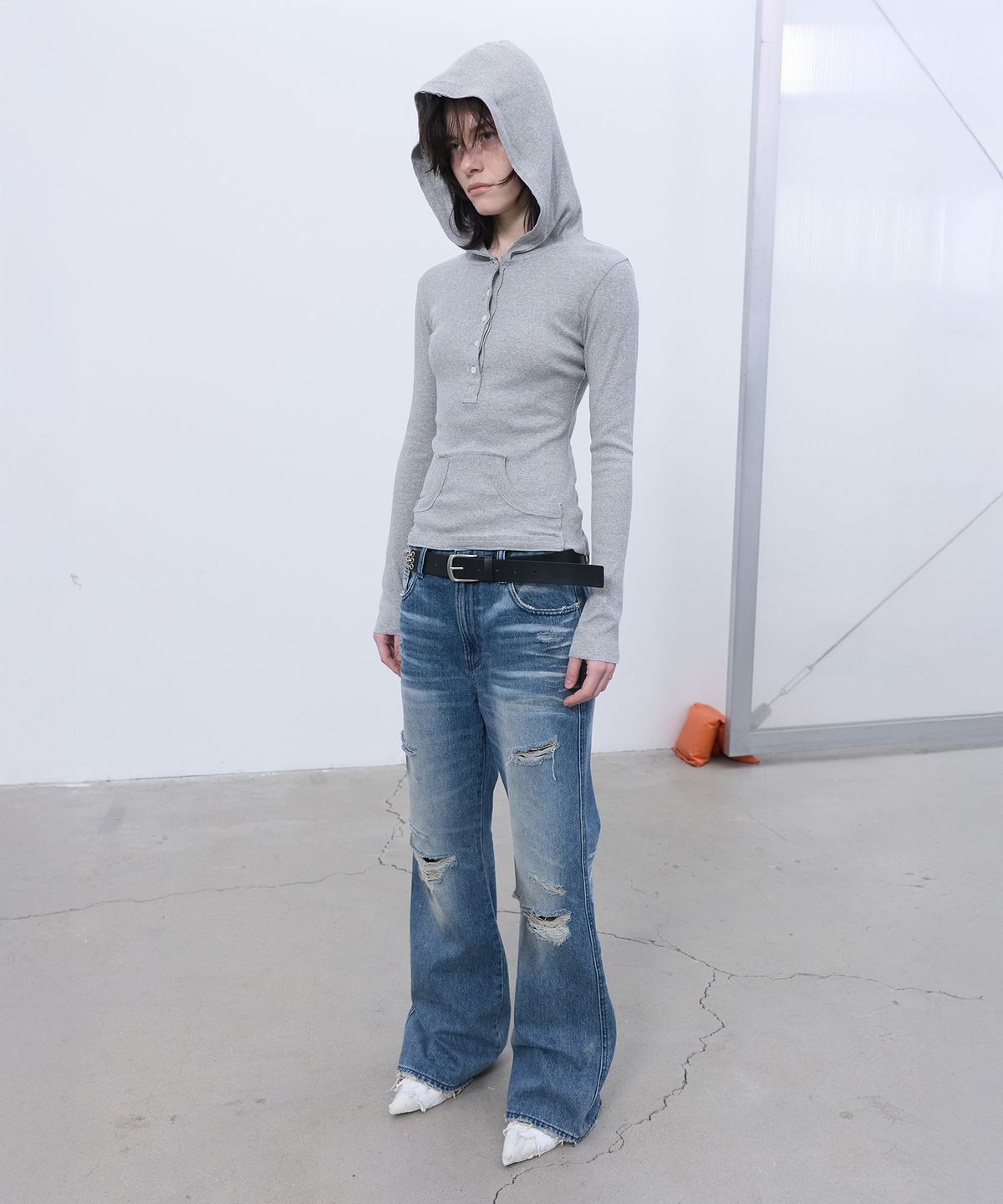 엘씨디씨티엠(LCDC™) RAW-EDGE BOOTSCUT DENIM (BLUE)