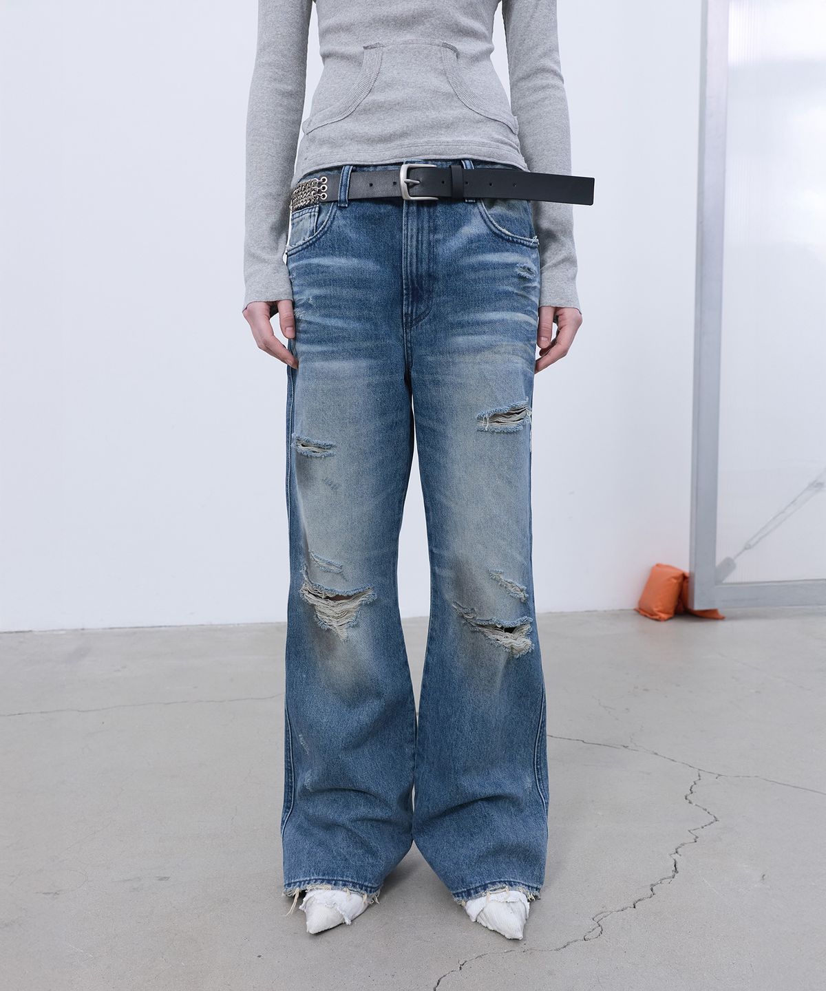 엘씨디씨티엠(LCDC™) RAW-EDGE BOOTSCUT DENIM (BLUE)