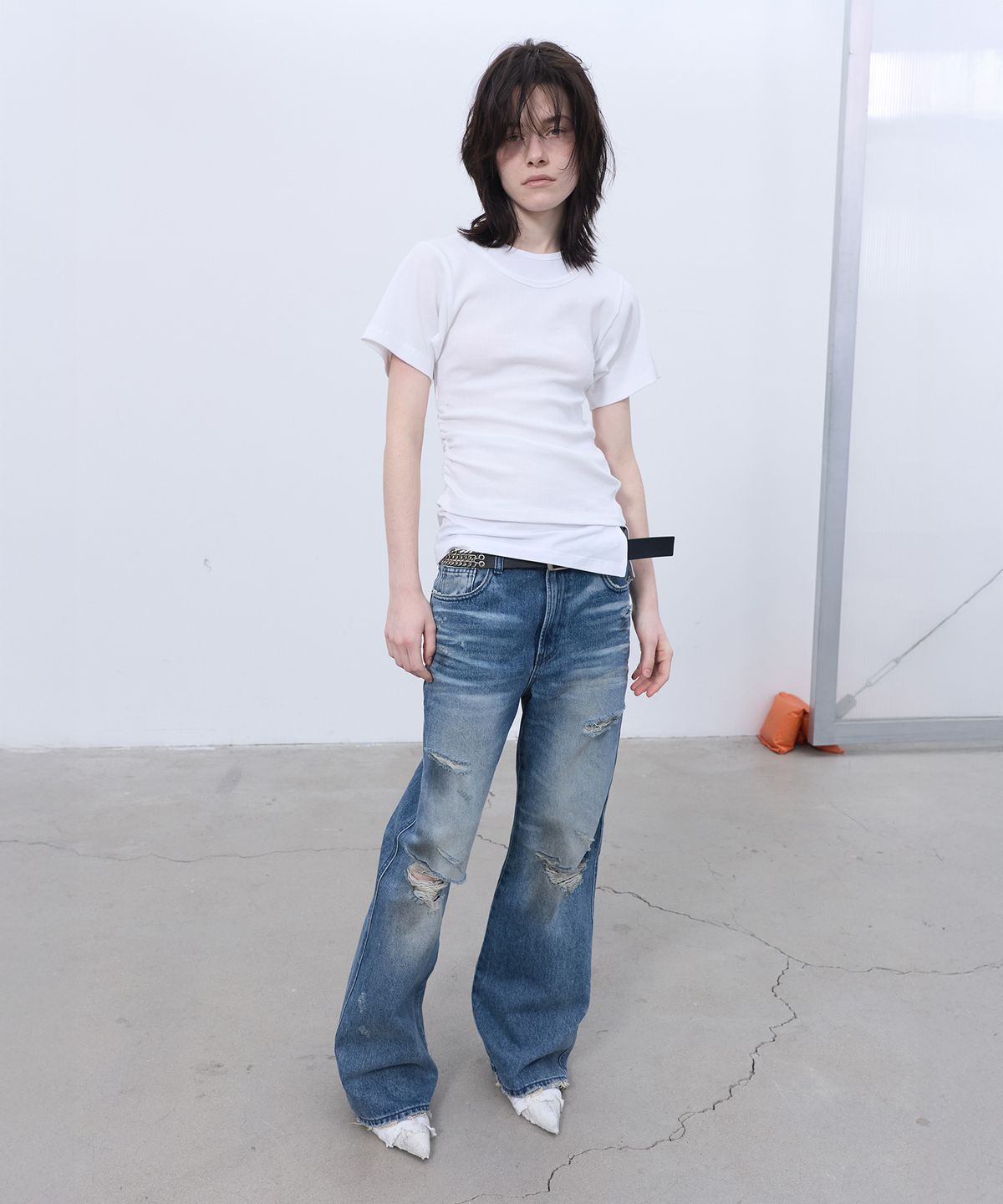 엘씨디씨티엠(LCDC™) RAW-EDGE BOOTSCUT DENIM (BLUE)
